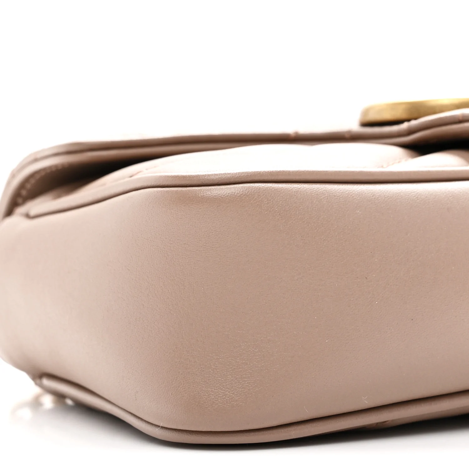Calfskin Matelasse Super Mini GG Marmont Shoulder Bag Porcelain Rose - Image 9