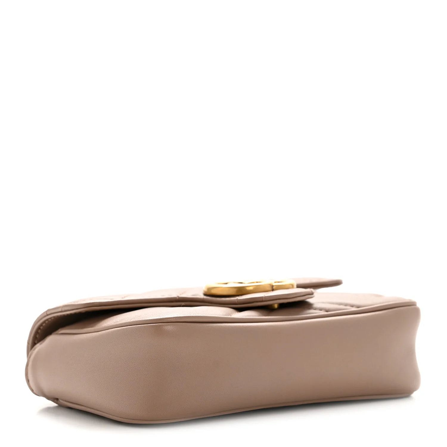 Calfskin Matelasse Super Mini GG Marmont Shoulder Bag Porcelain Rose - Image 4