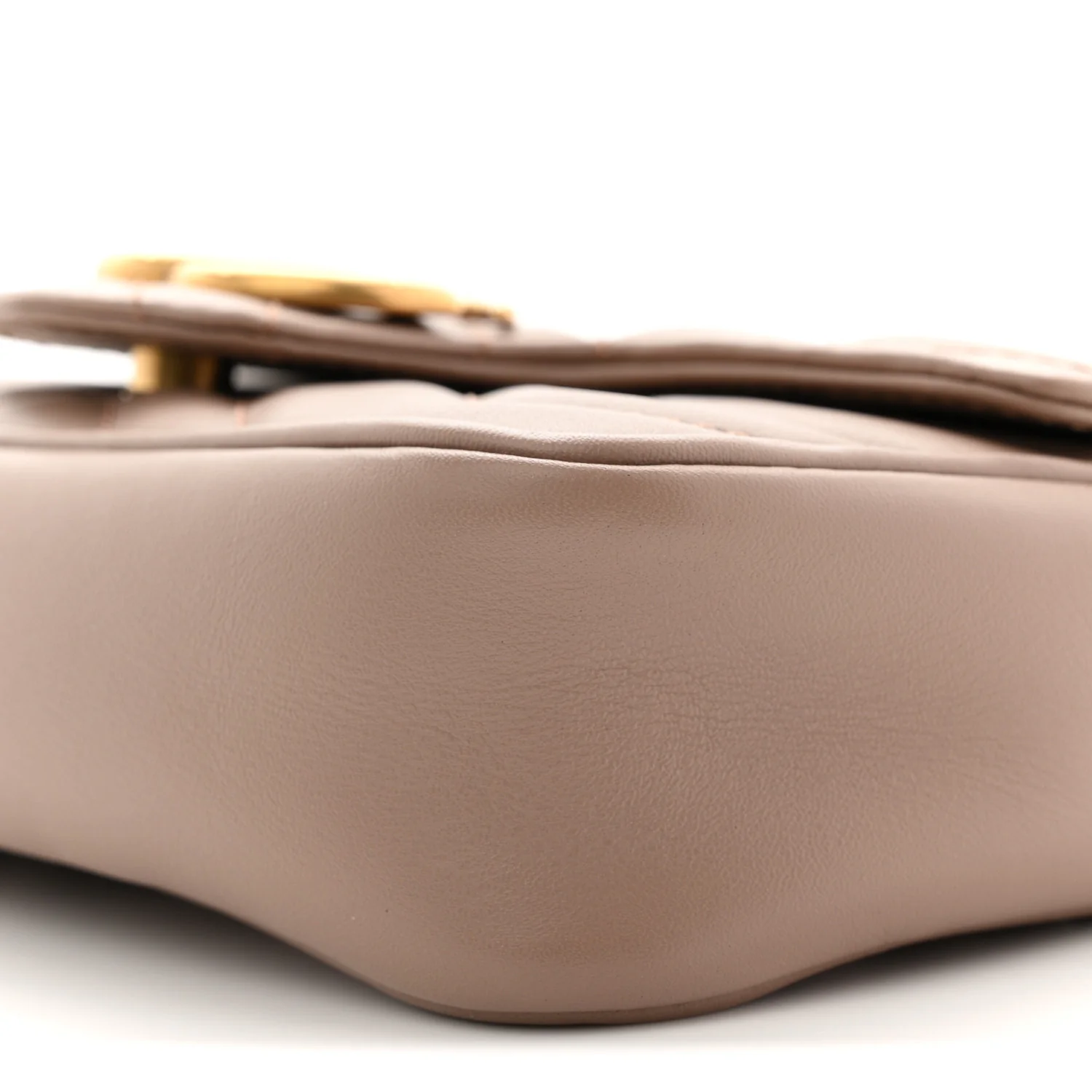 Calfskin Matelasse Super Mini GG Marmont Shoulder Bag Porcelain Rose - Image 10