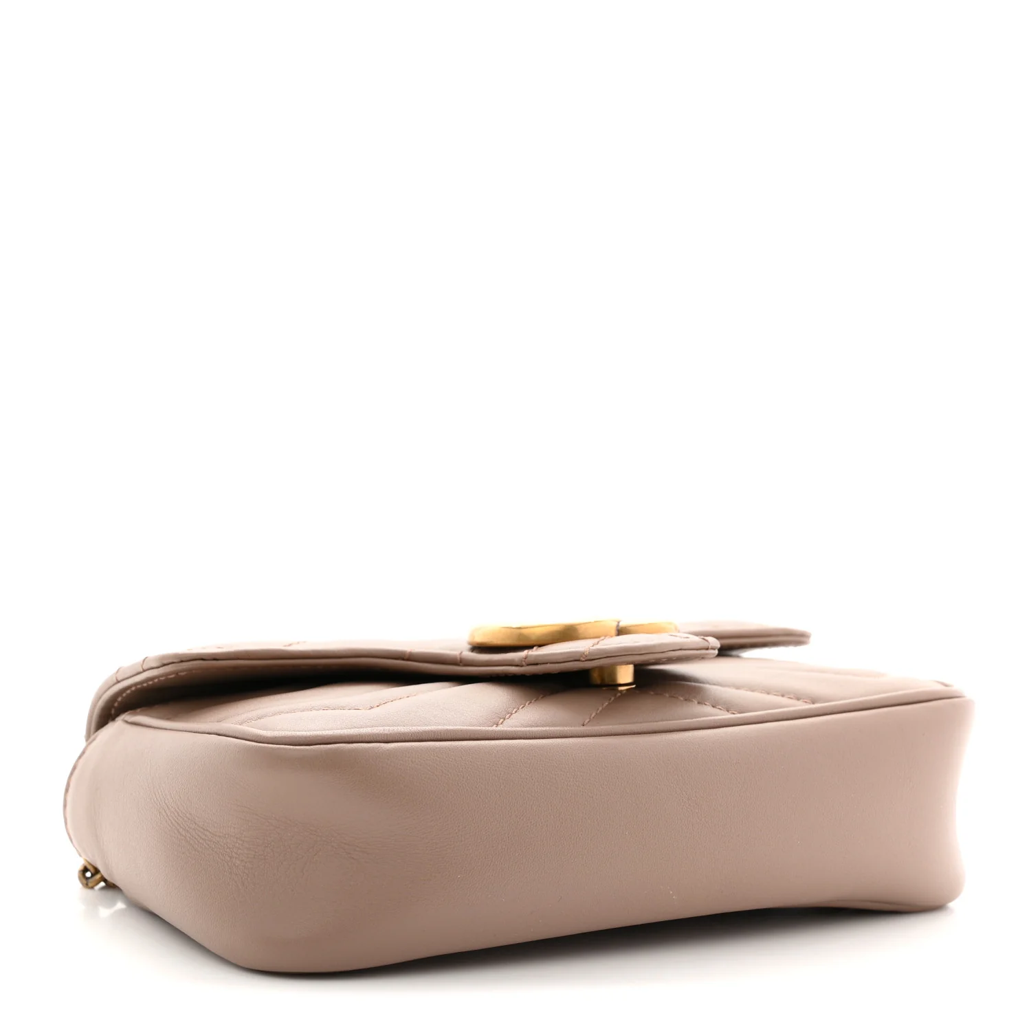 Calfskin Matelasse Super Mini GG Marmont Shoulder Bag Porcelain Rose - Image 4