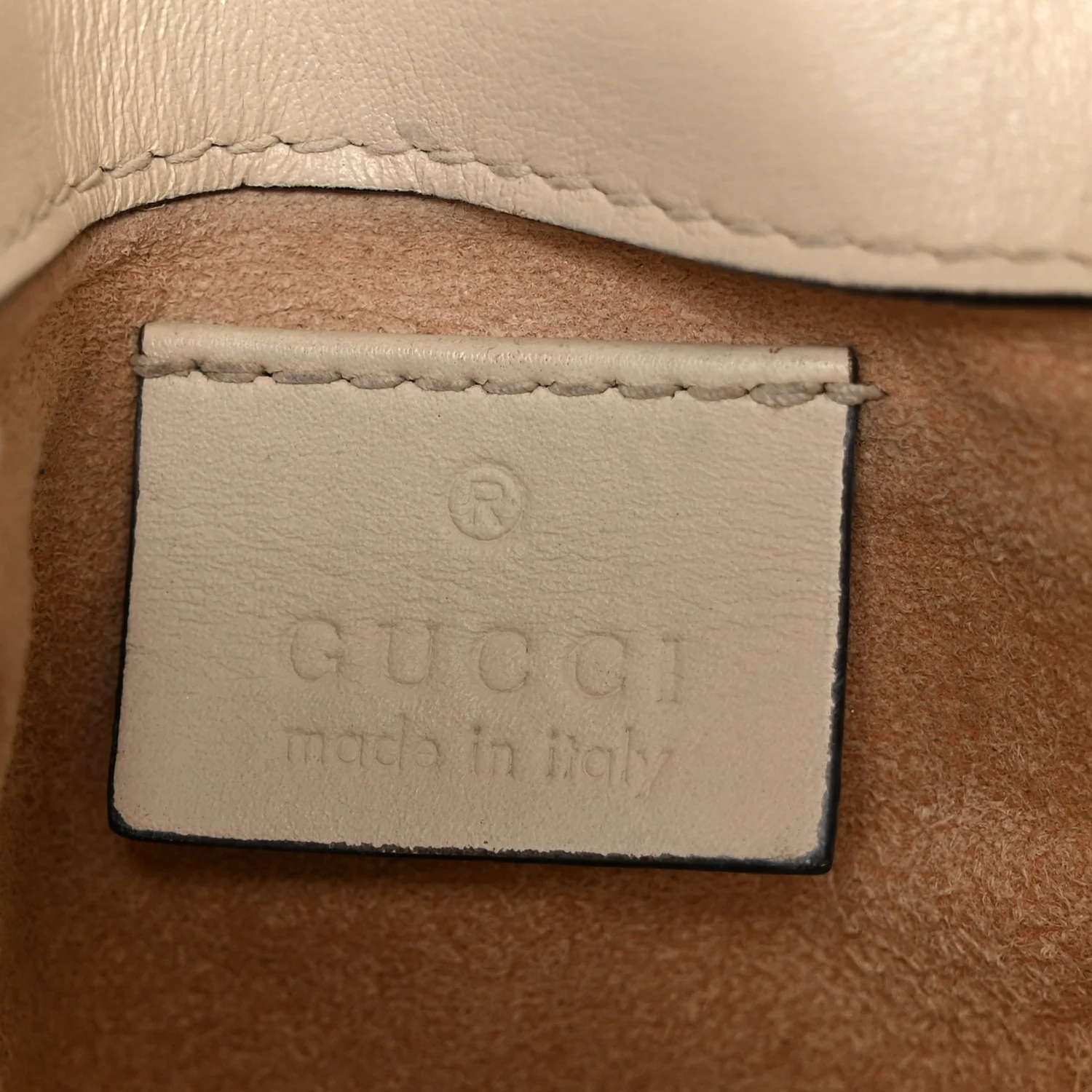 Calfskin Matelasse Super Mini GG Marmont Shoulder Bag White - Image 6