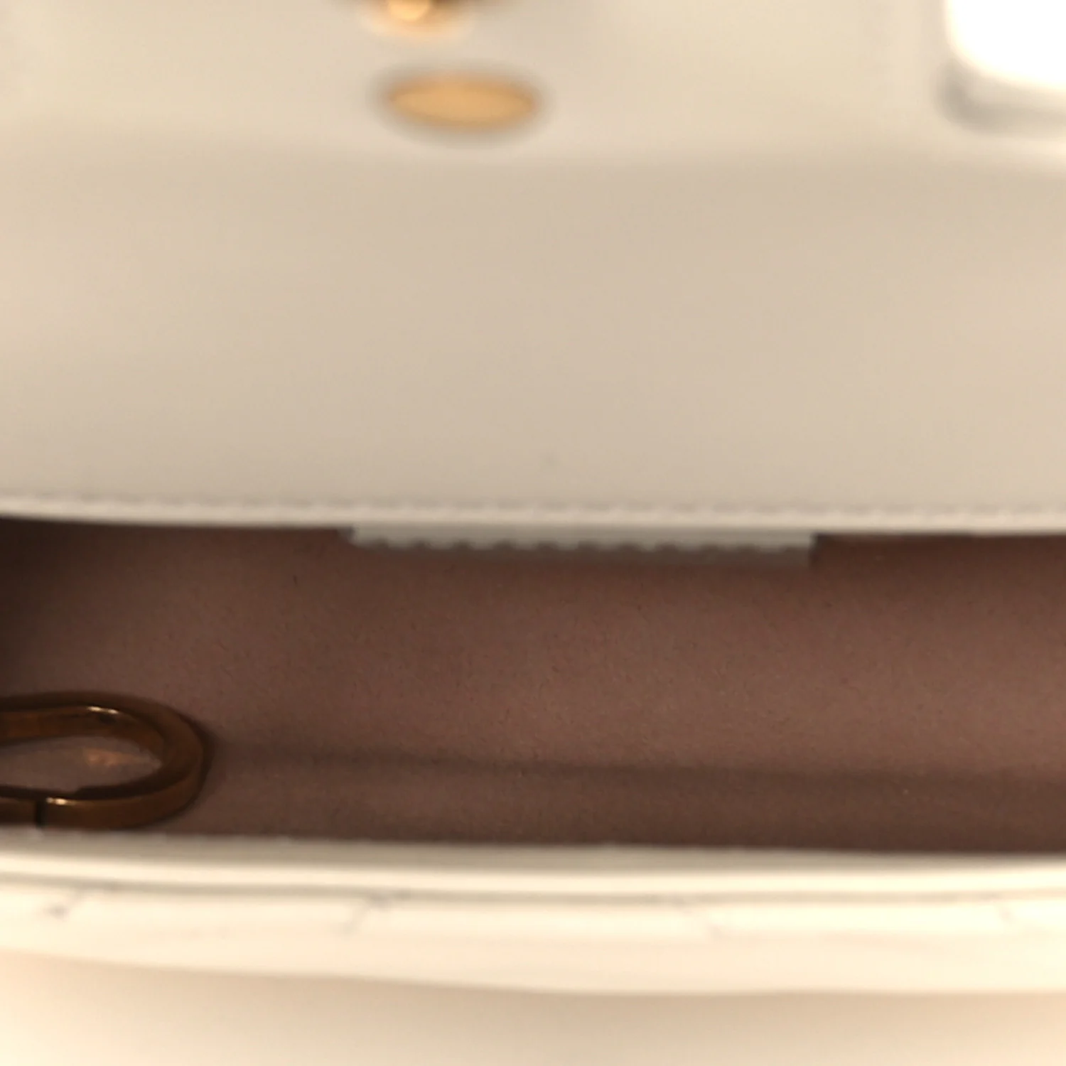 Calfskin Matelasse Super Mini GG Marmont Shoulder Bag White - Image 5