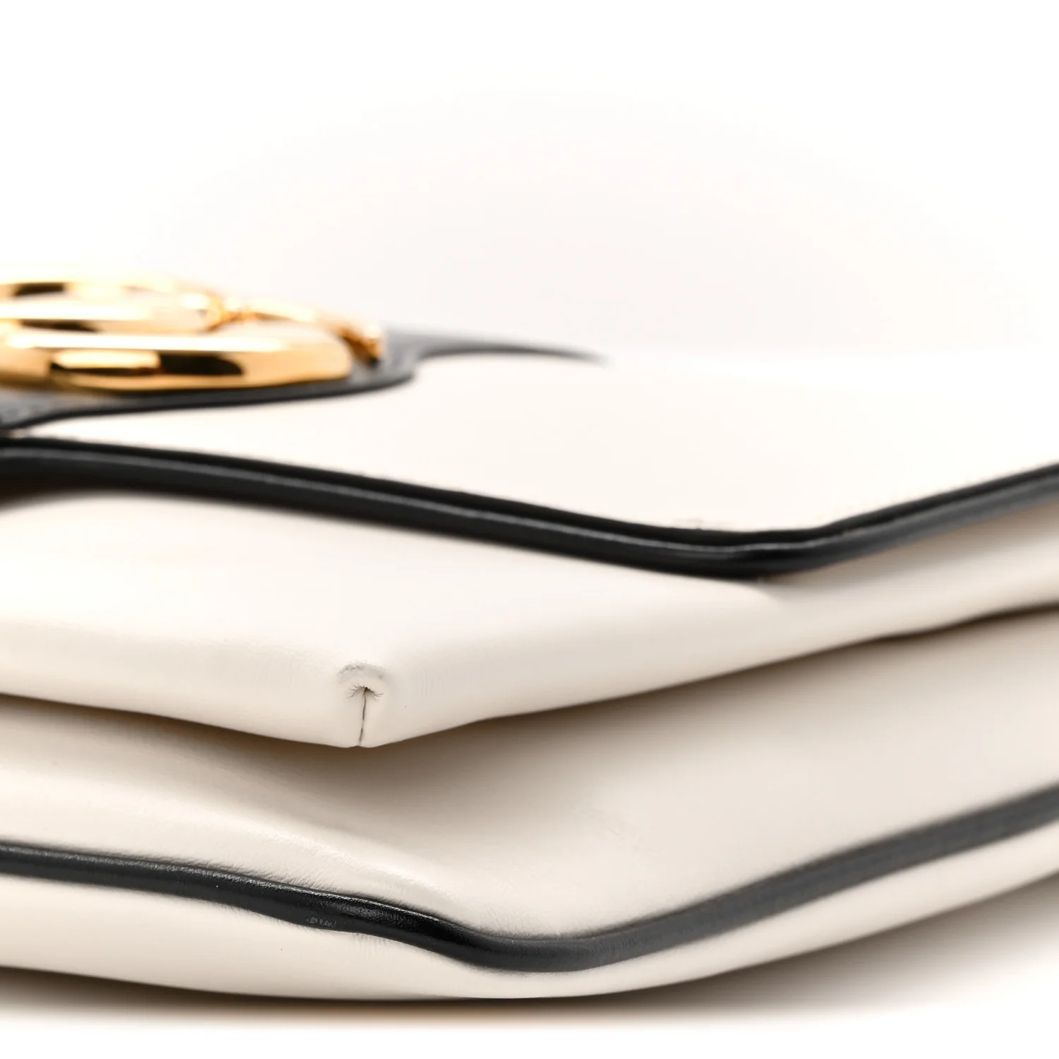 Calfskin Medium Arli Flap Shoulder Bag White - Image 10