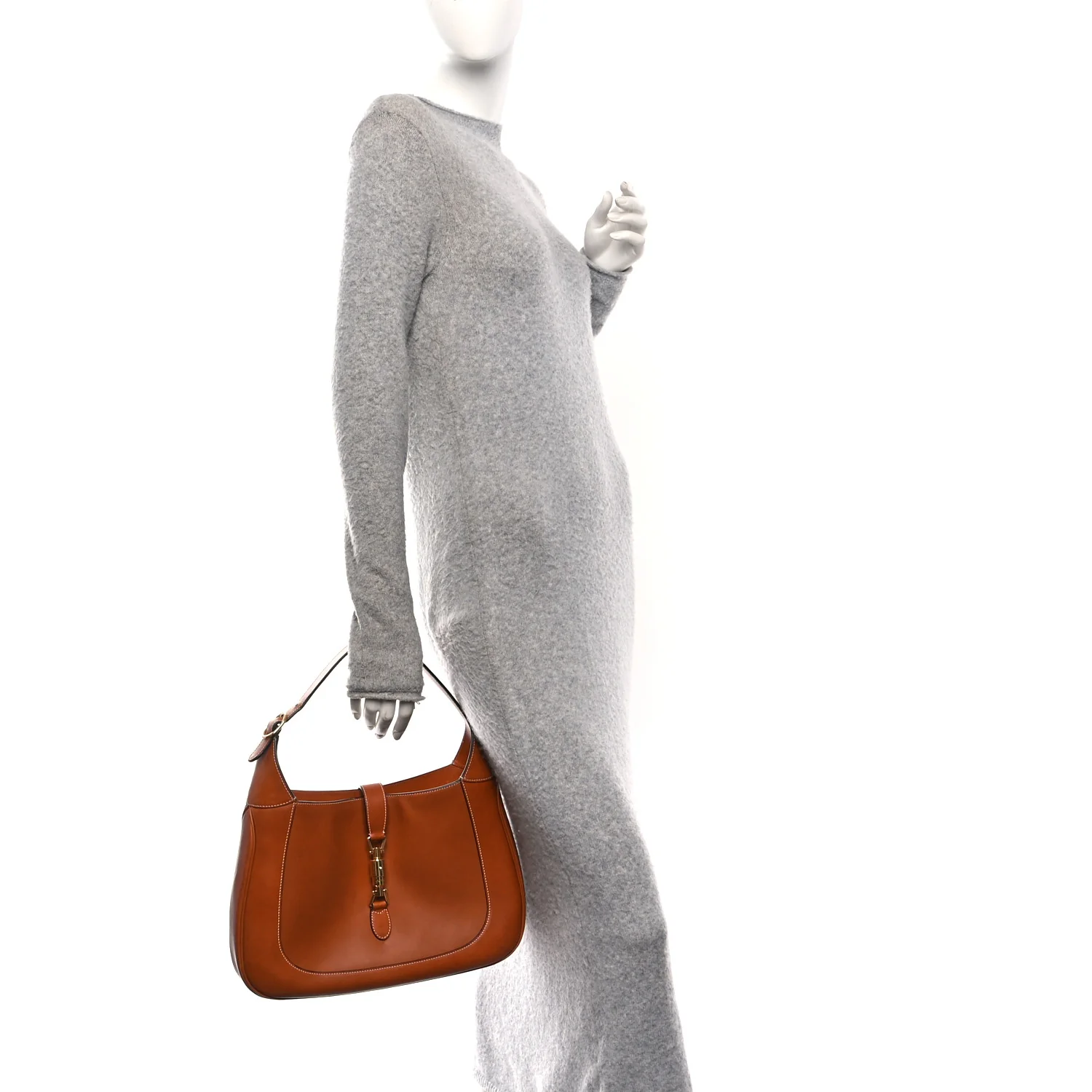Calfskin Medium Jackie 1961 Hobo Harness Brown - Image 2