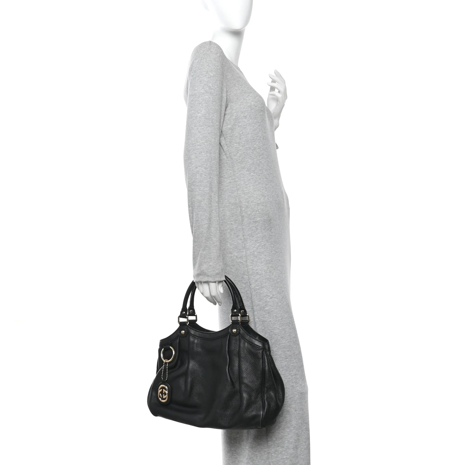 Calfskin Medium Sukey Tote Black - Image 2