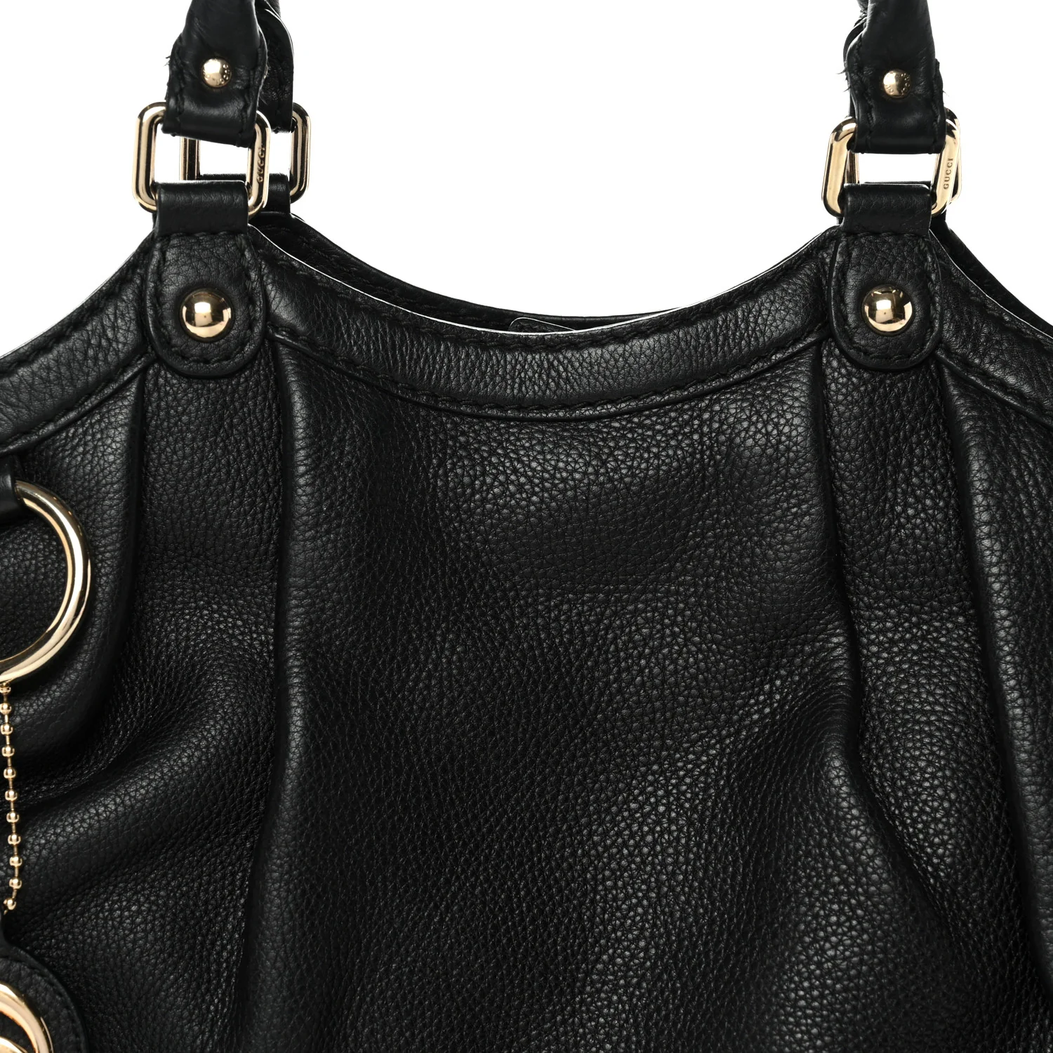 Calfskin Medium Sukey Tote Black - Image 8