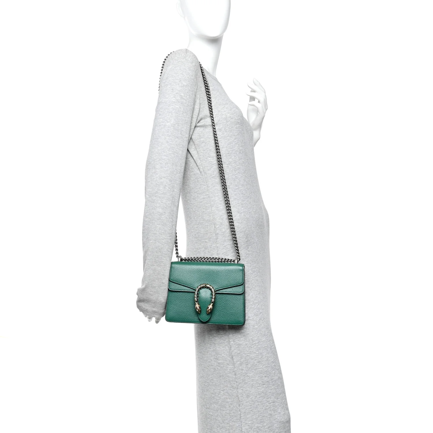 Calfskin Mini Dionysus Shoulder Bag Emerald - Image 2