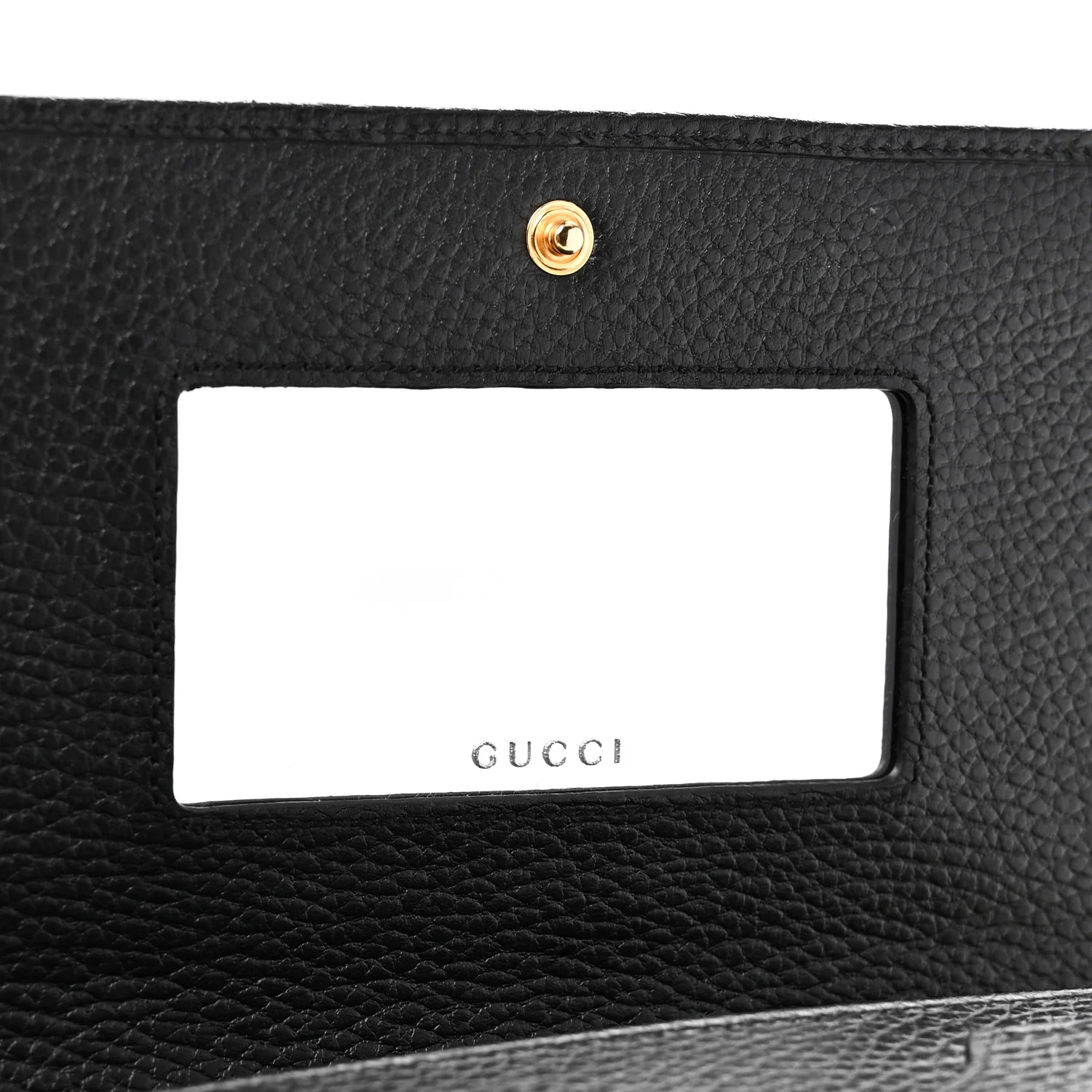 Calfskin Mini GG Marmont Chain Wallet Black - Image 6