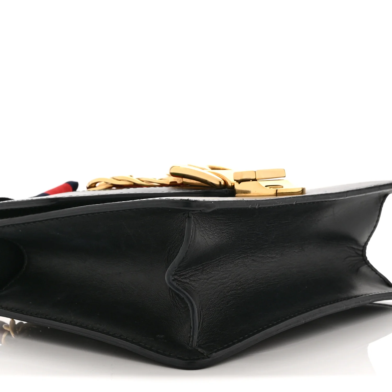 Calfskin Mini Sylvie Chain Shoulder Bag Black - Image 10