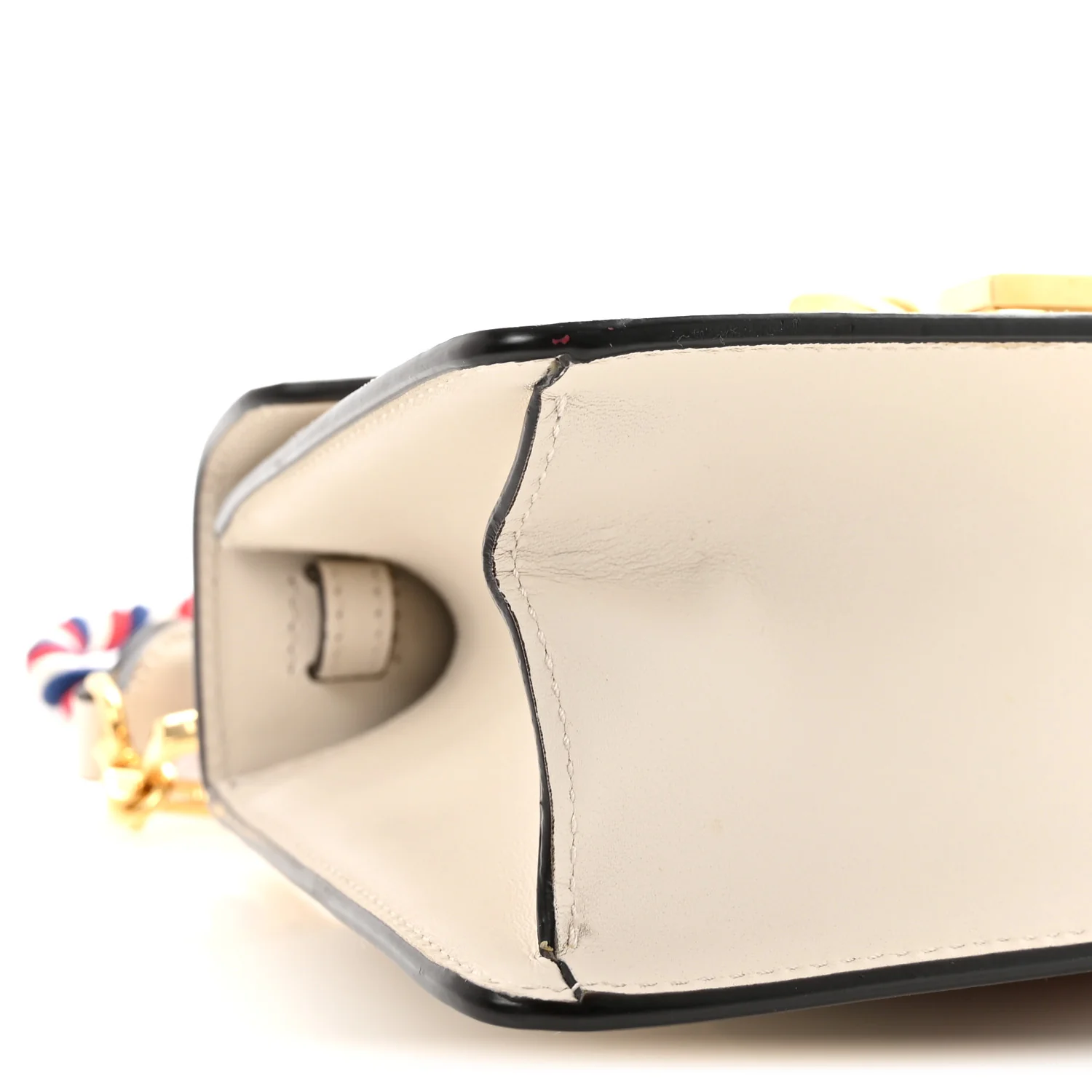 Calfskin Mini Sylvie Top Handle Bag White - Image 9