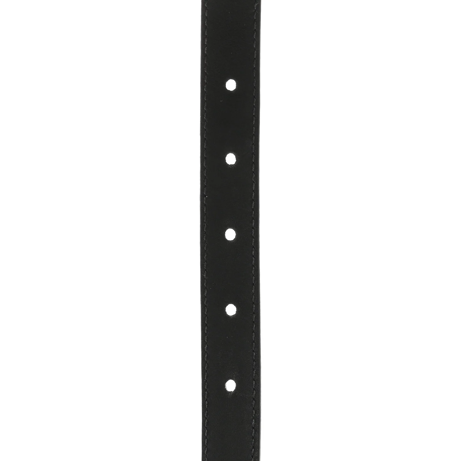 Calfskin Pearl Double G 20mm Belt 70 28 Black Cream - Image 5