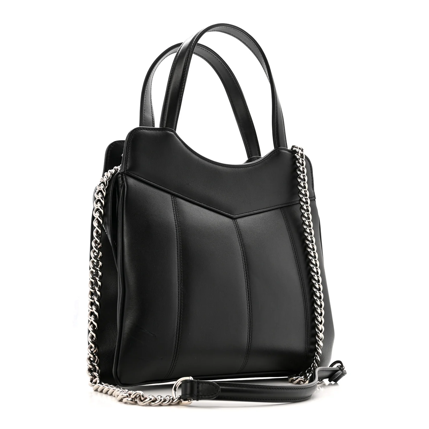 Calfskin Petite GG Small Tote Bag Black - Image 3