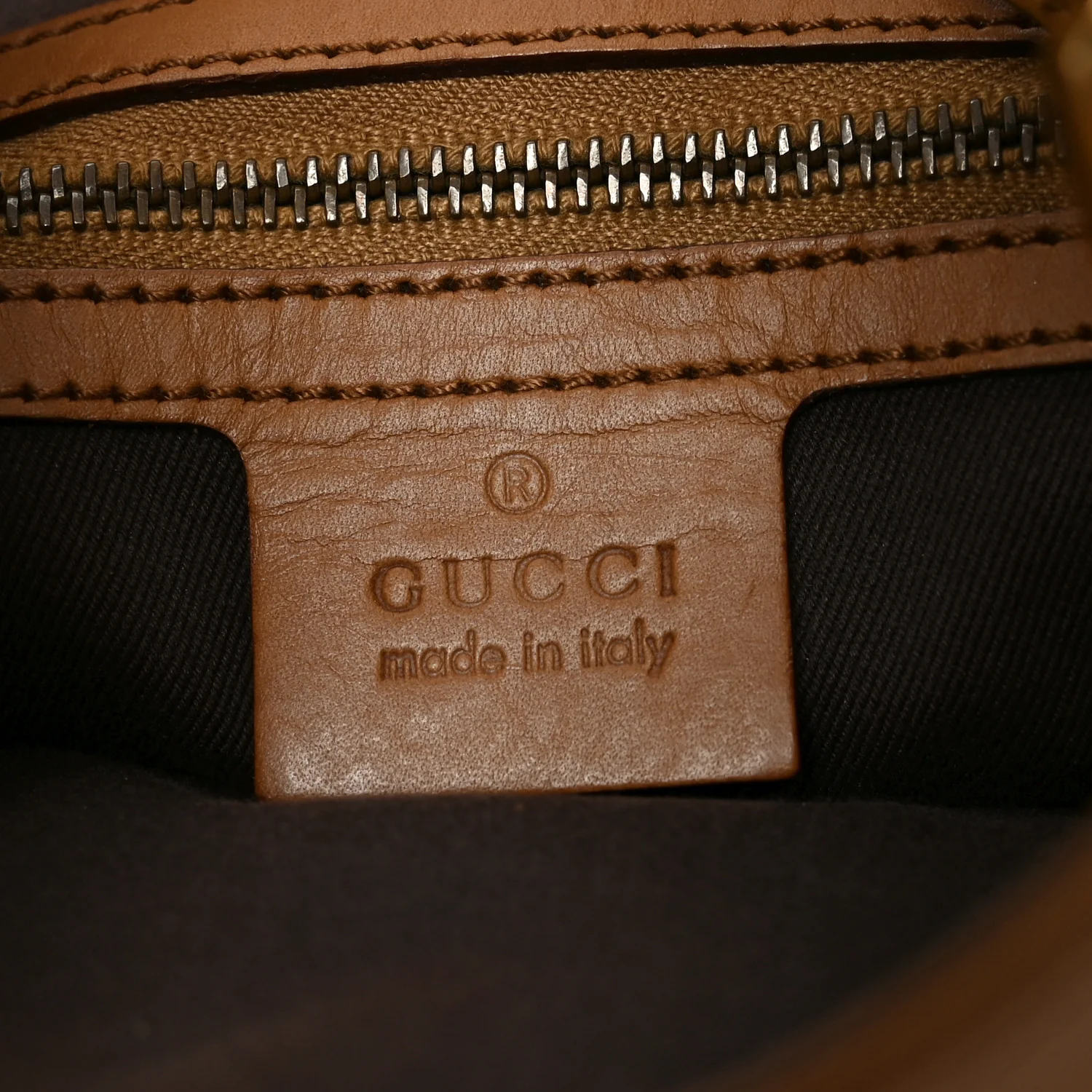 Calfskin Piston Lock Jackie O Hobo Tan - Image 6