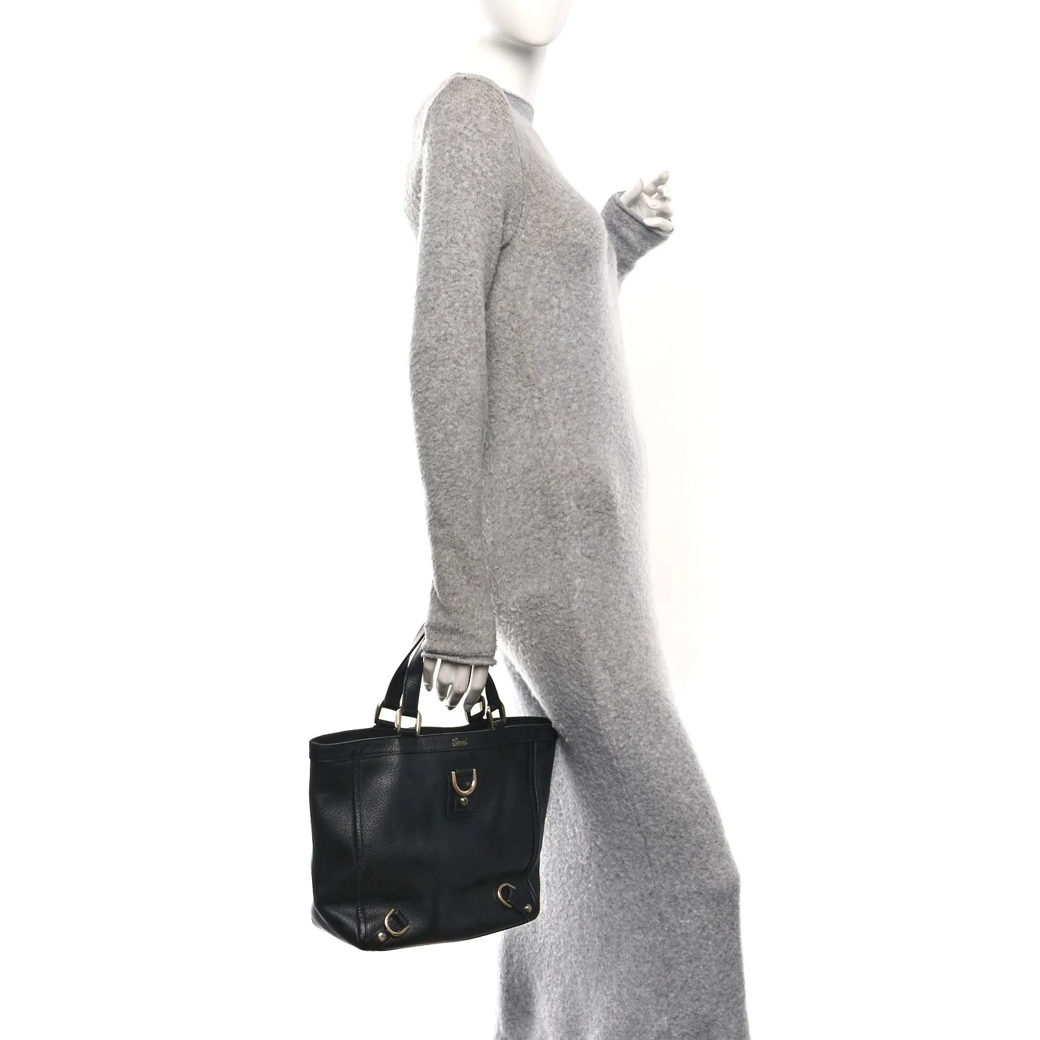 Calfskin Small Abbey Tote Black - Image 2