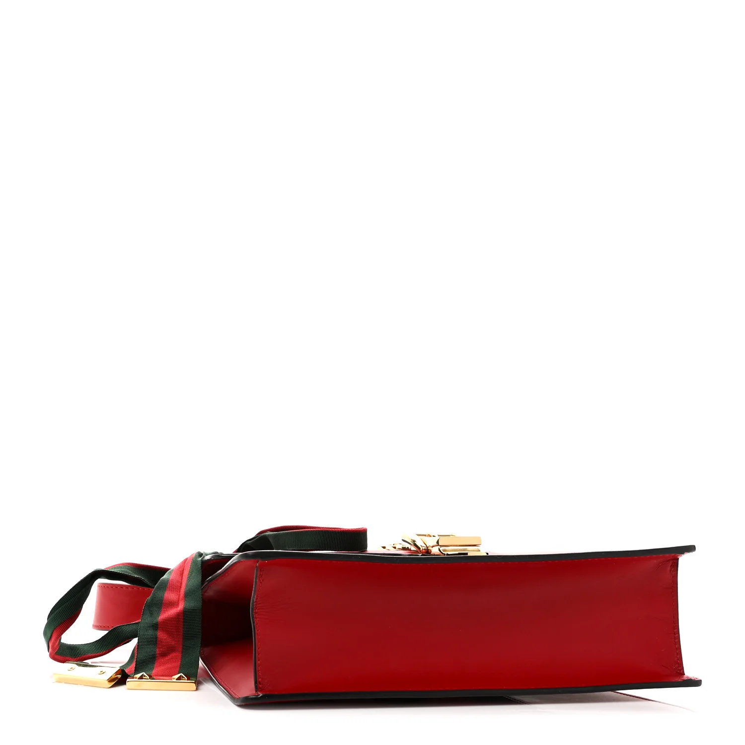 Calfskin Small Sylvie Shoulder Bag Hibiscus Red - Image 4