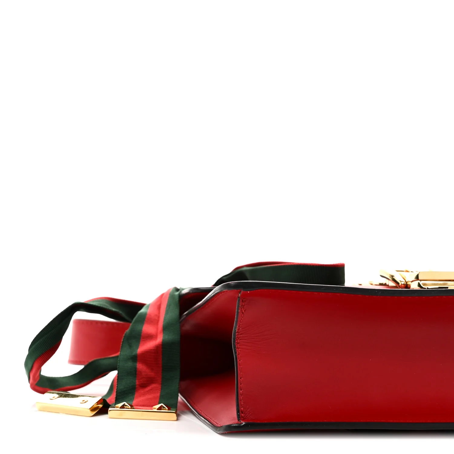 Calfskin Small Sylvie Shoulder Bag Hibiscus Red - Image 9