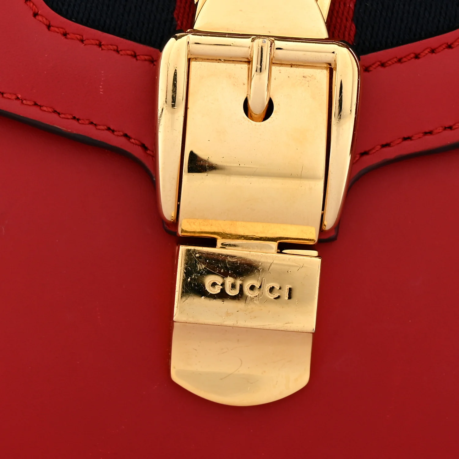 Calfskin Small Sylvie Shoulder Bag Hibiscus Red - Image 13