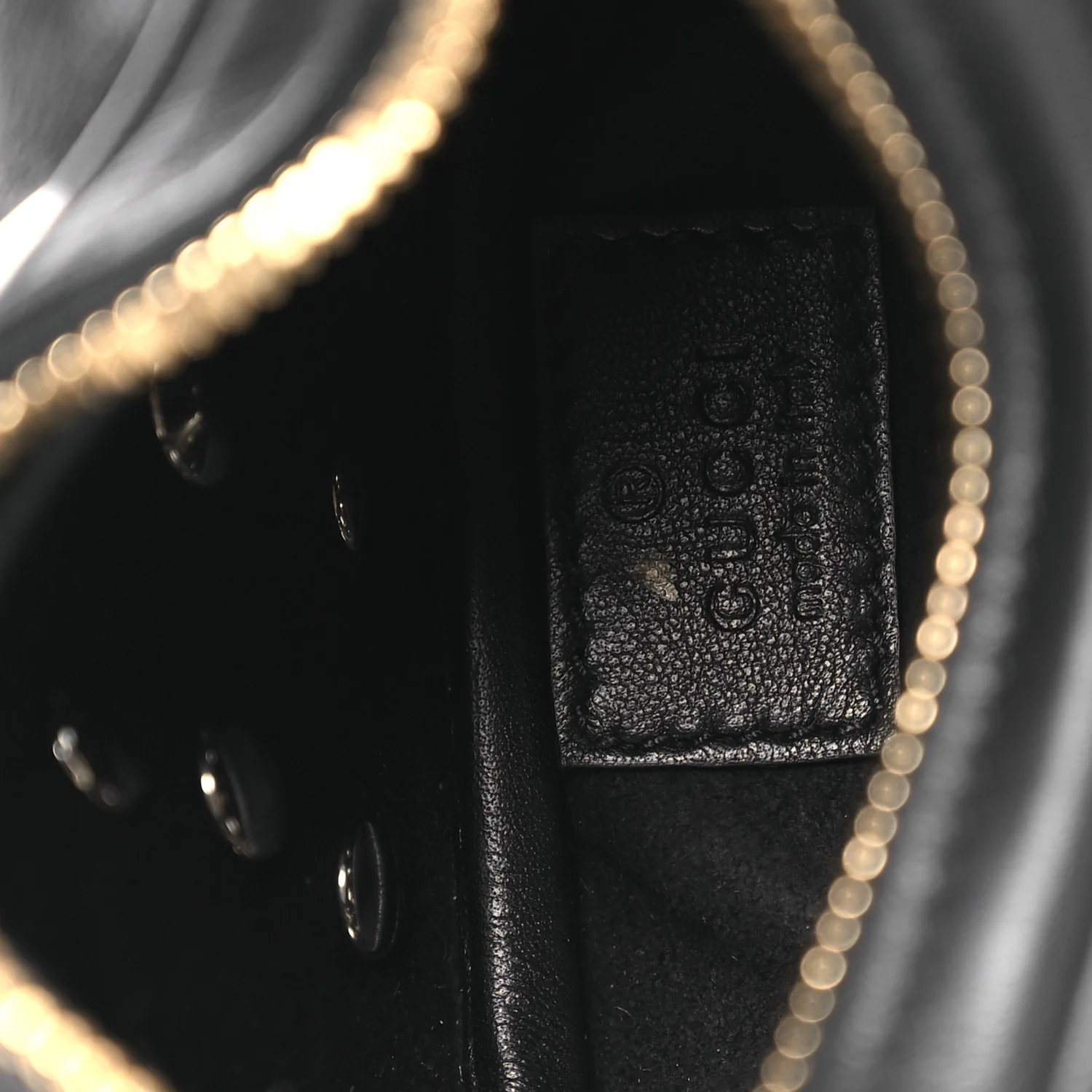 Calfskin Studded Web Mini Attache Hobo Black - Image 5