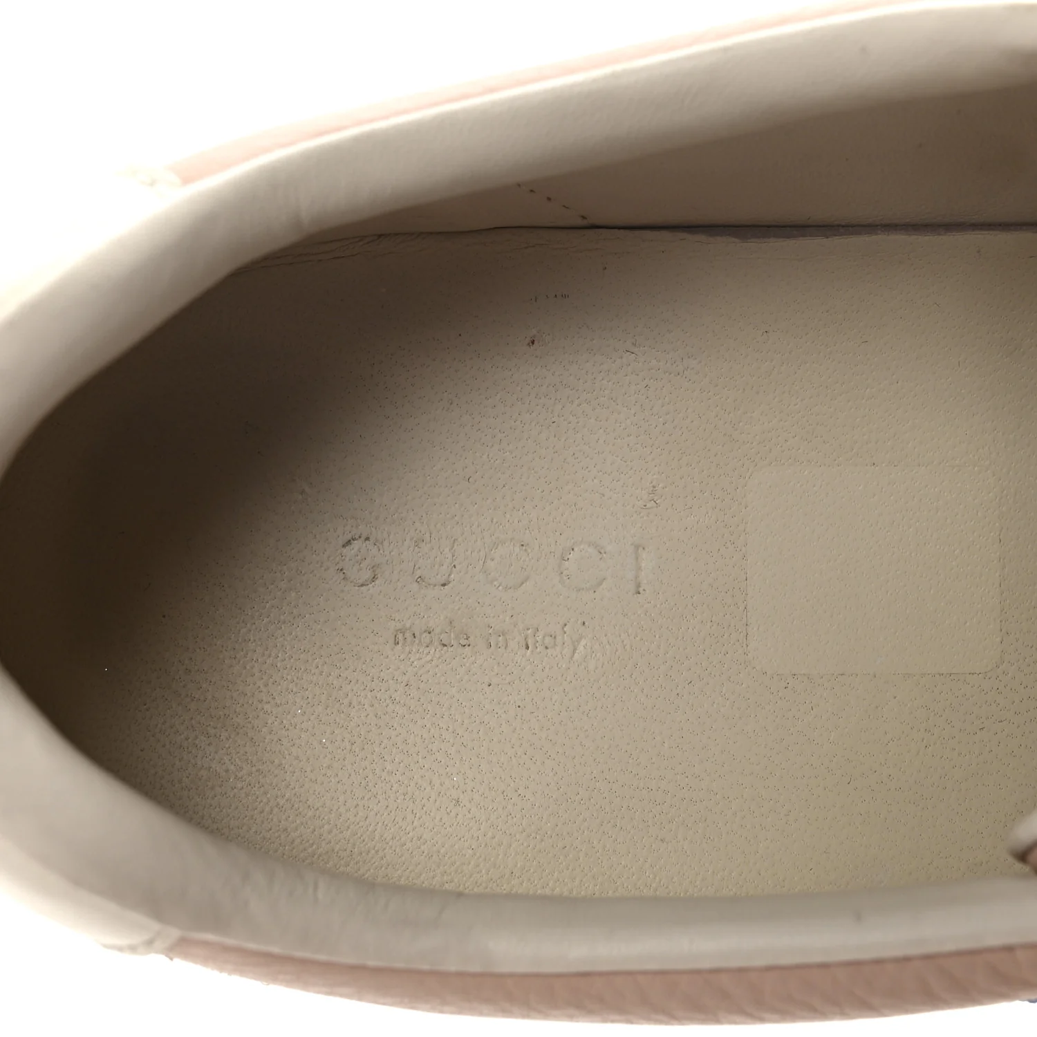 Calfskin Suede Web Womens G74 Sneakers 37 Oatmeal Soft Rose - Image 8