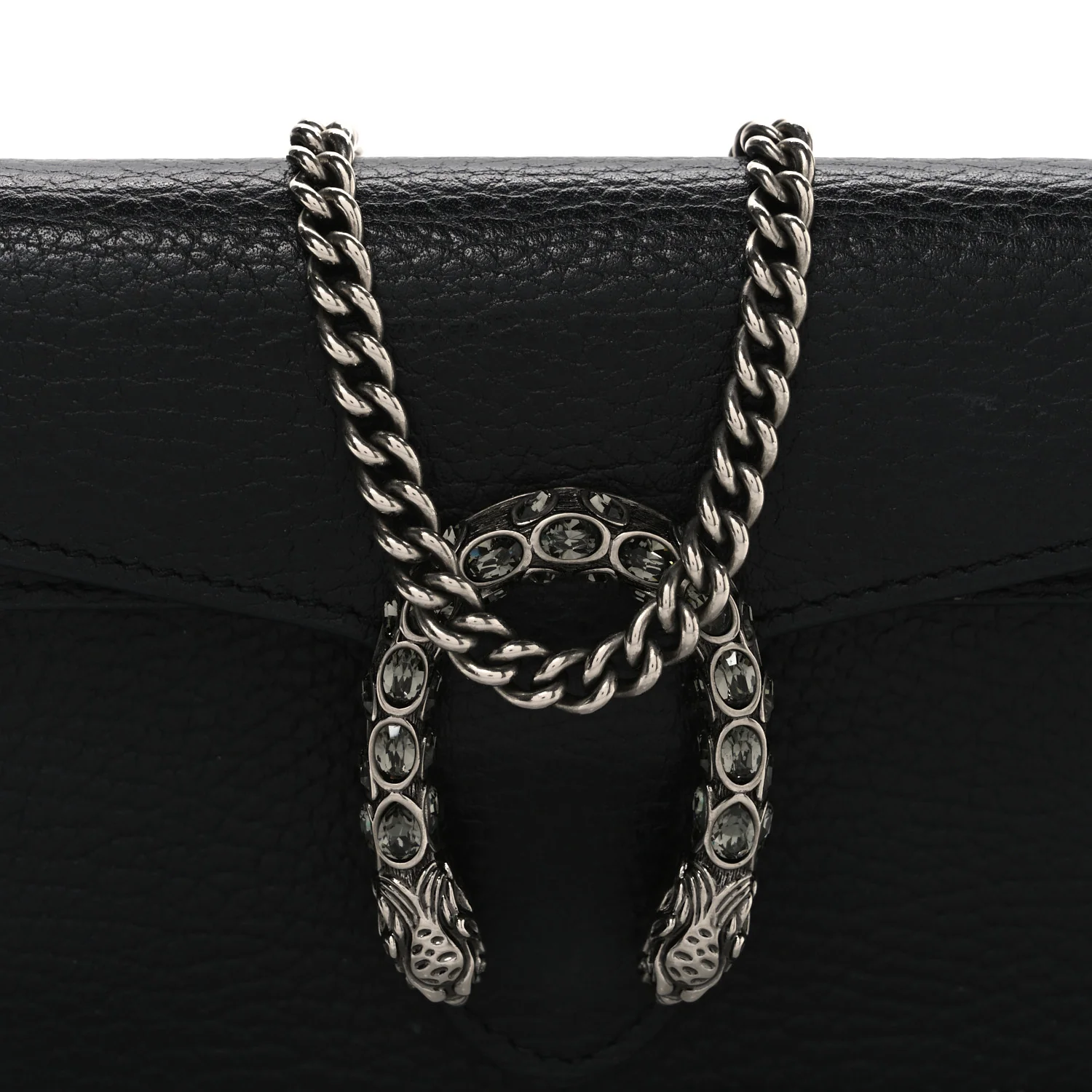 Calfskin Super Mini Dionysus Shoulder Bag Black - Image 7