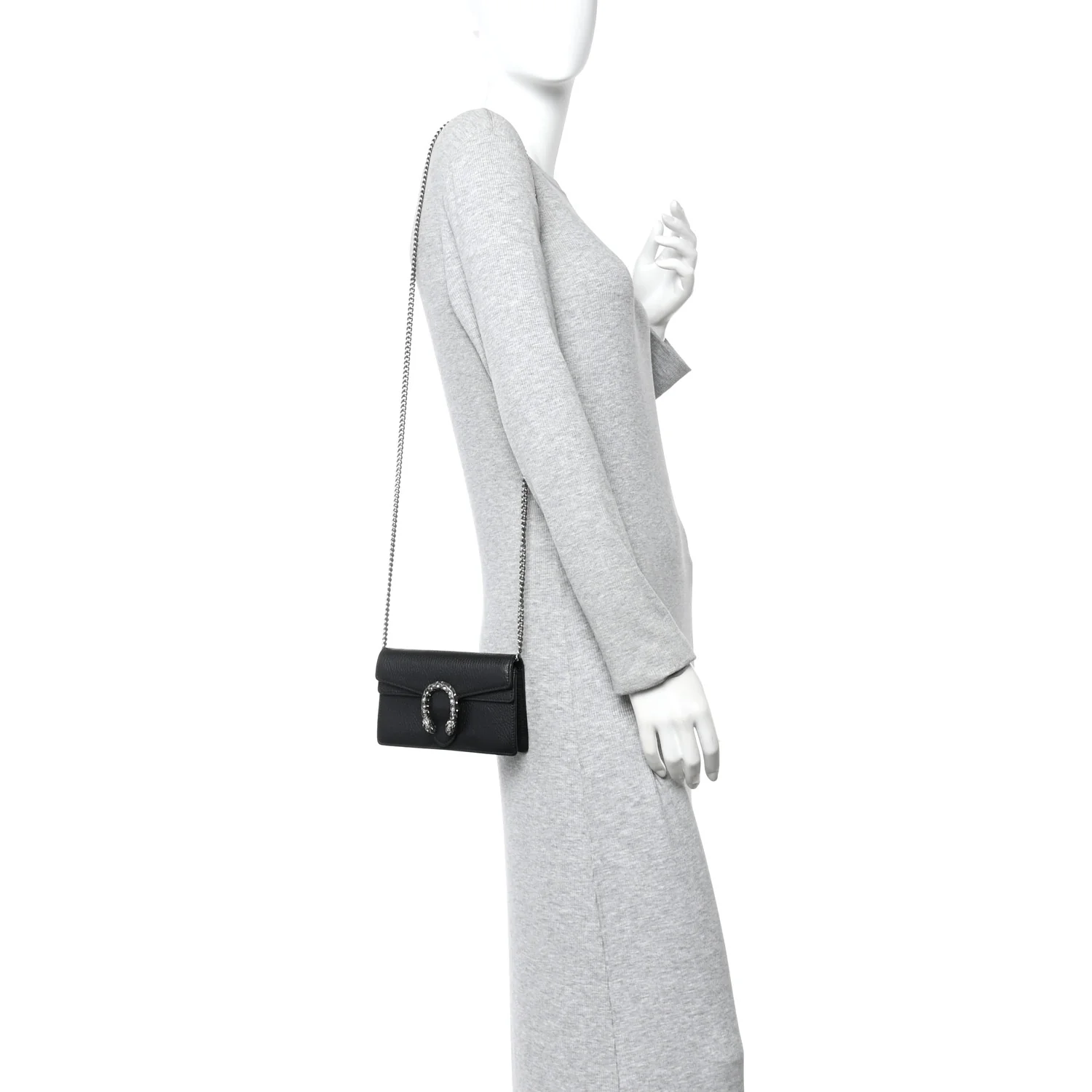 Calfskin Super Mini Dionysus Shoulder Bag Black - Image 2