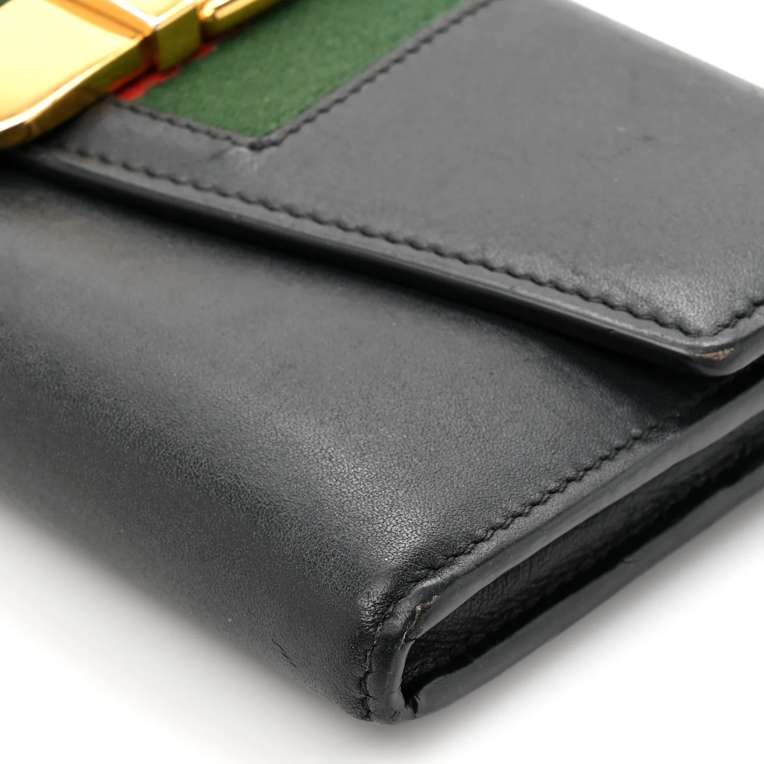 Calfskin Sylvie Continental Wallet Black - Image 9