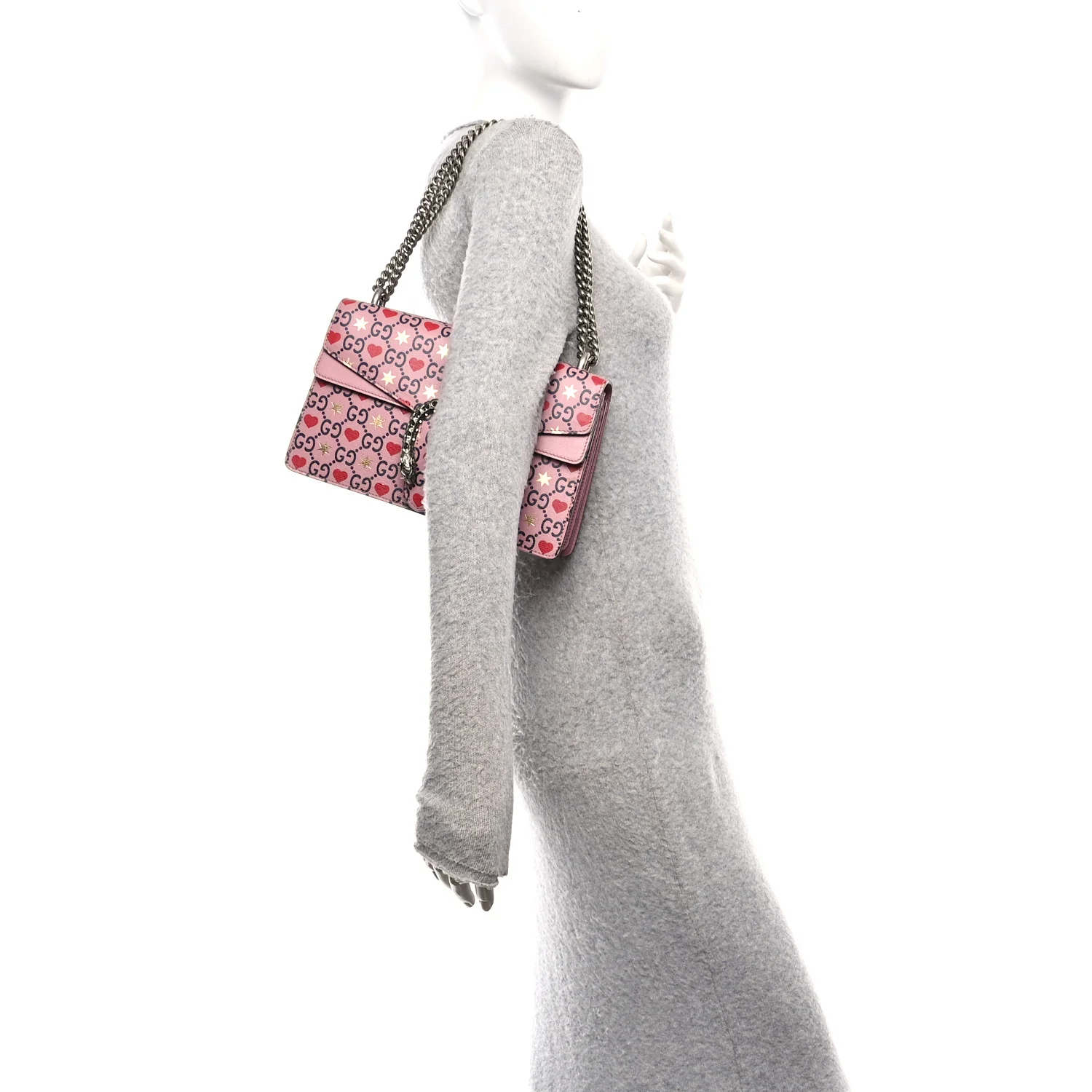 Calfskin Valentine's Day Exclusive Small Dionysus Bag Pink - Image 2