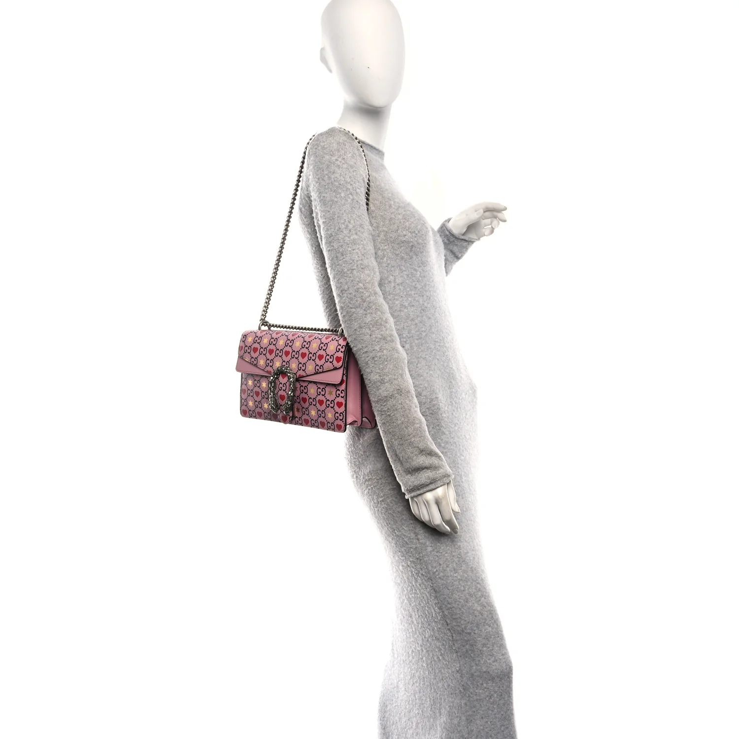 Calfskin Valentine's Day Exclusive Small Dionysus Bag Pink - Image 2