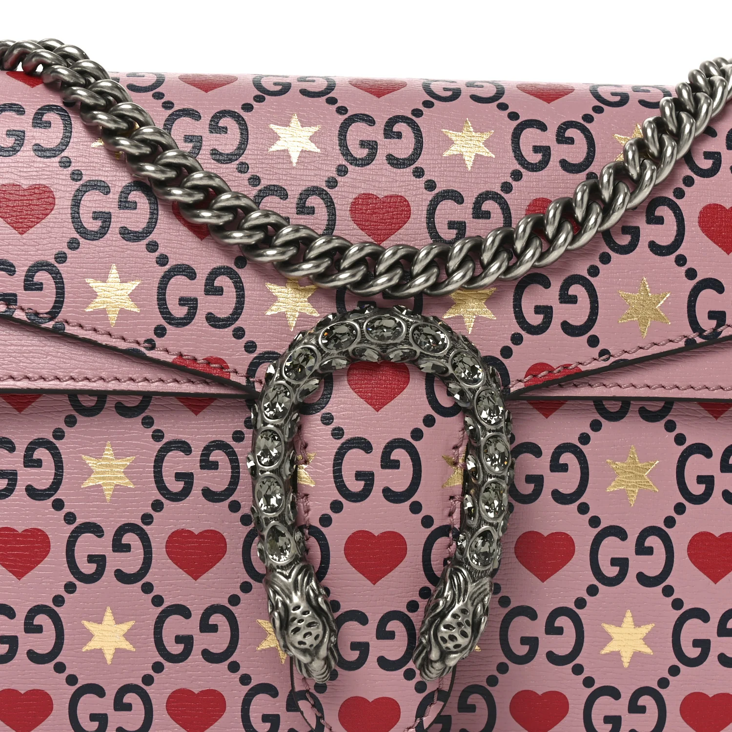Calfskin Valentine's Day Exclusive Small Dionysus Bag Pink - Image 8