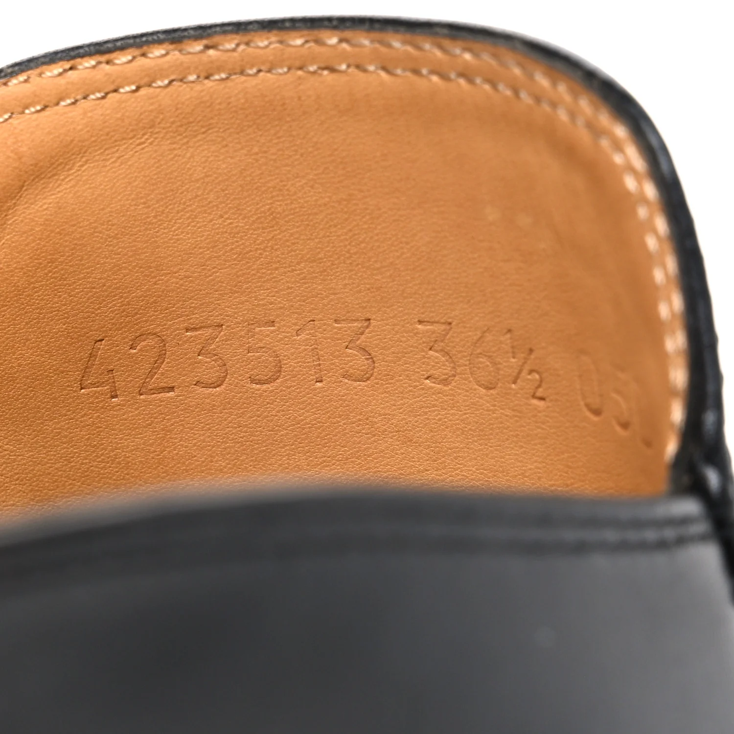 Calfskin Womens Princetown Slippers 36.5 Black - Image 10