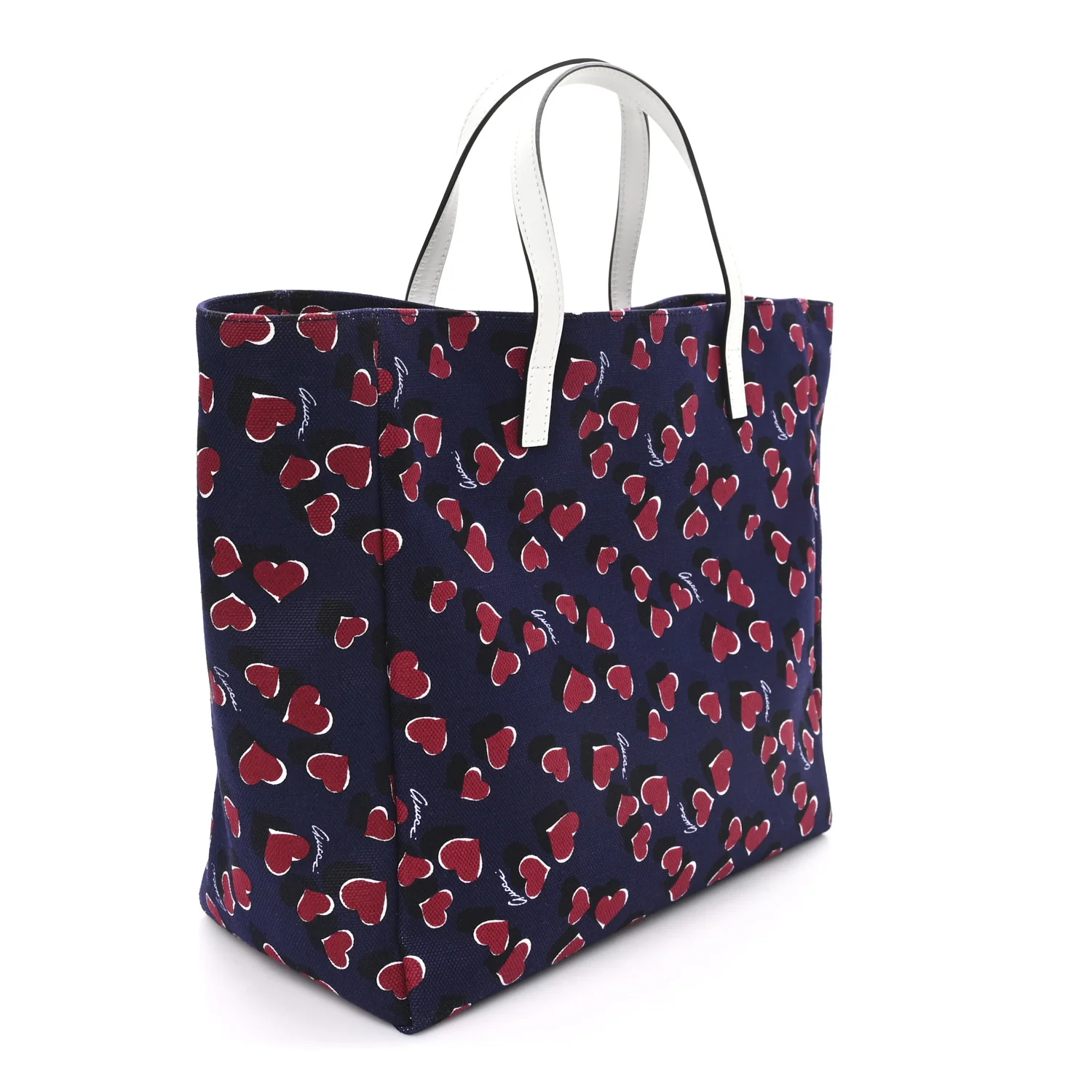 Canvas Heartbeat Print Medium Tote New Wine - Image 3