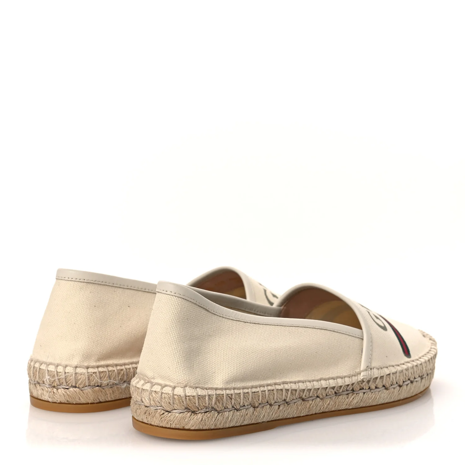 Canvas Logo Espadrilles 39 Greggio White - Image 5