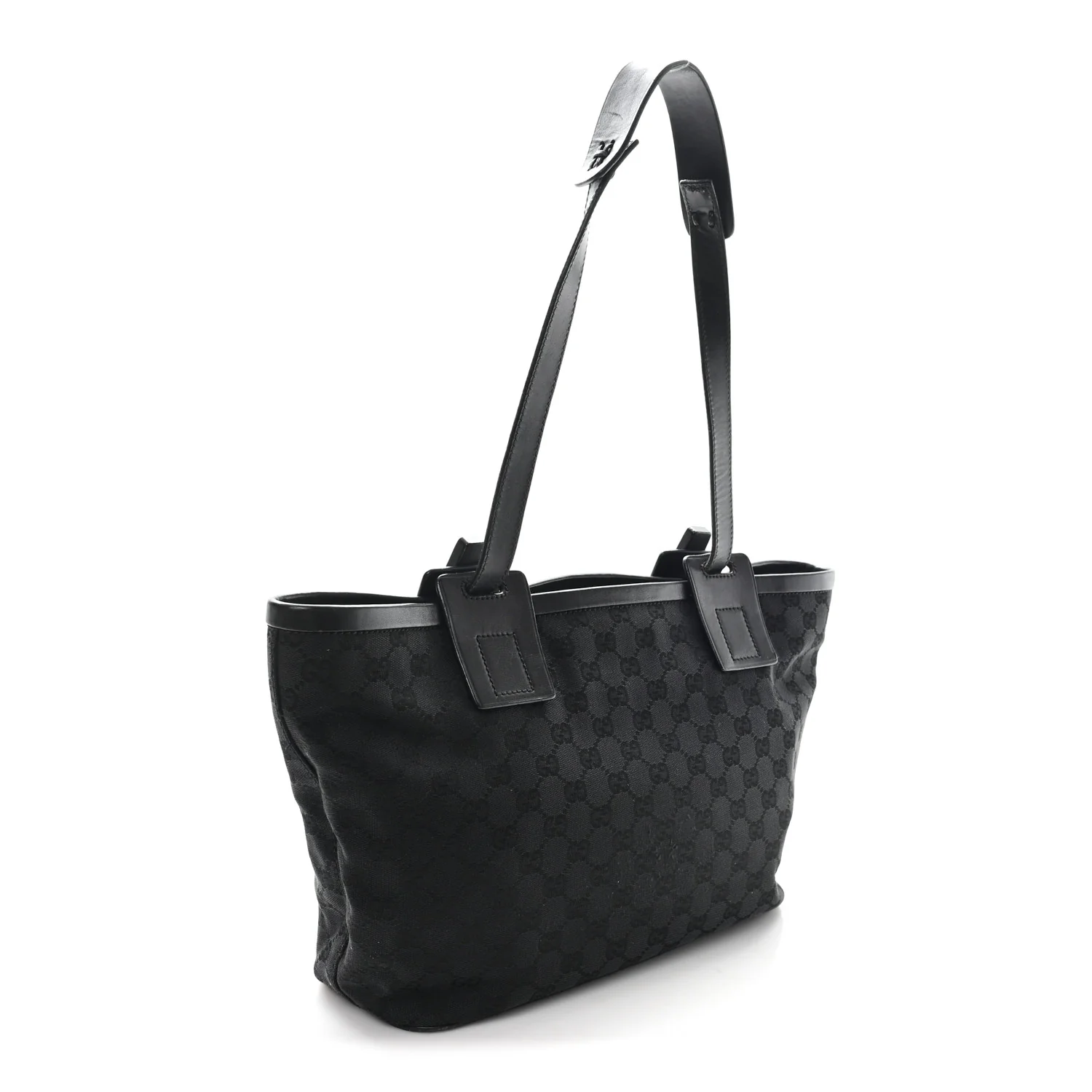 Canvas Monogram Tote Black - Image 3