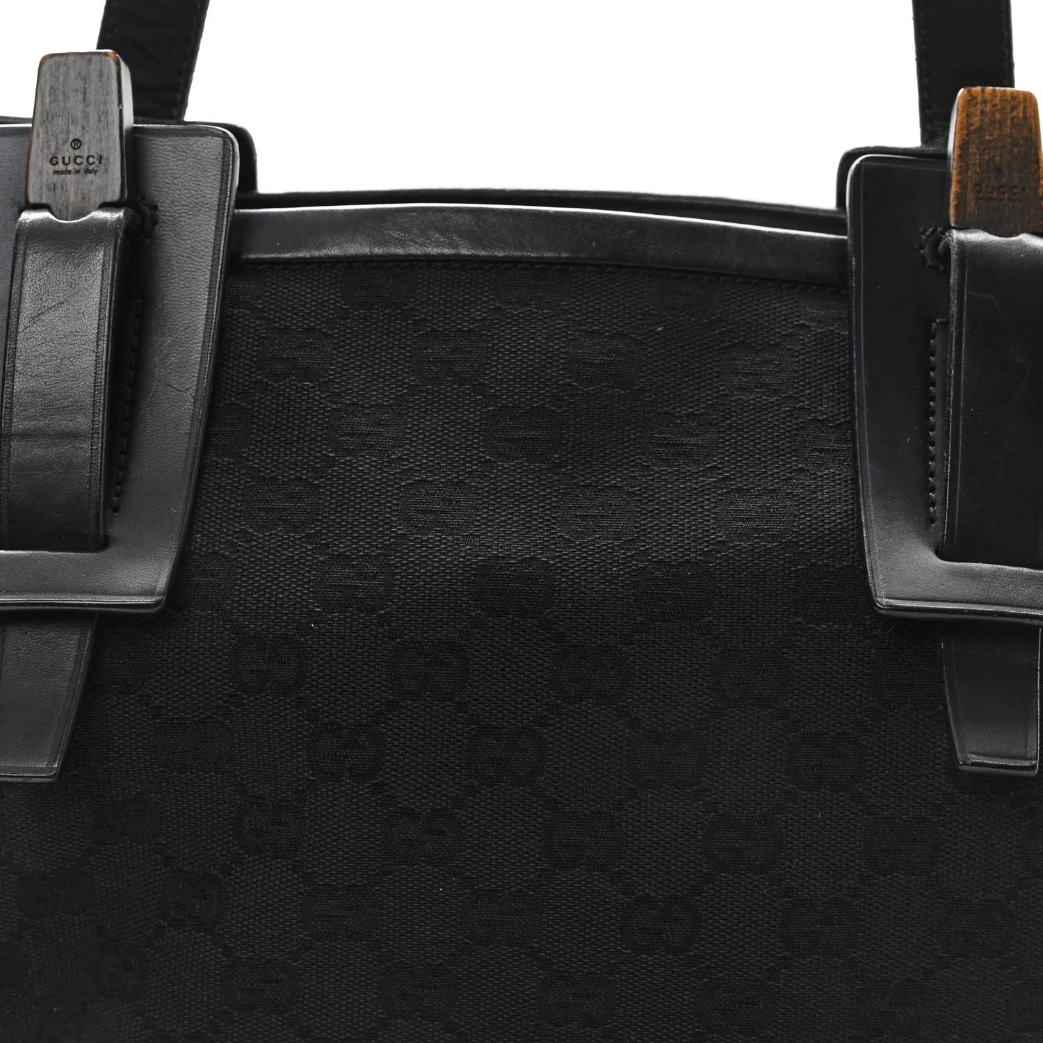Canvas Monogram Tote Black - Image 8