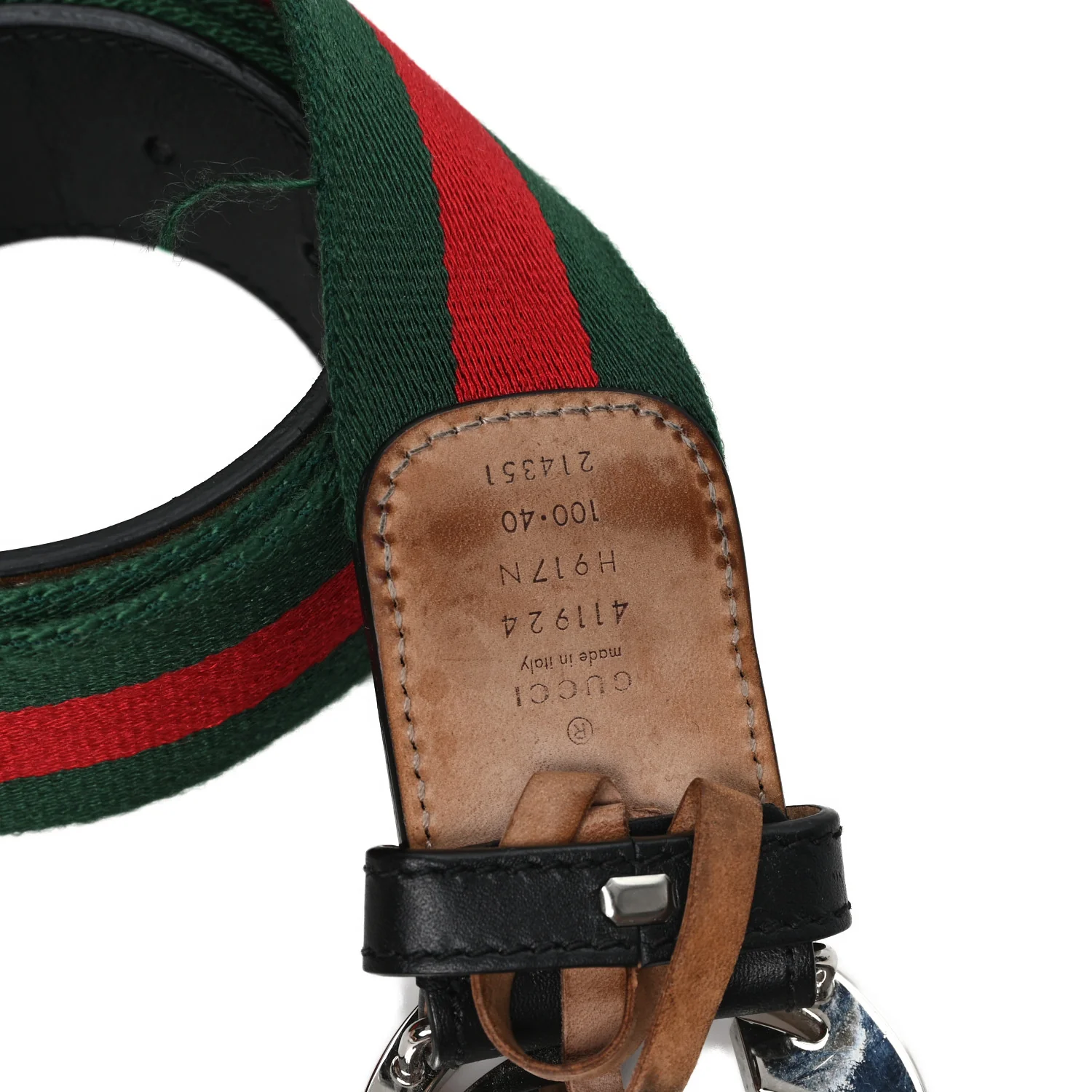 Canvas Web Interlocking G 100 40 Belt Black - Image 3