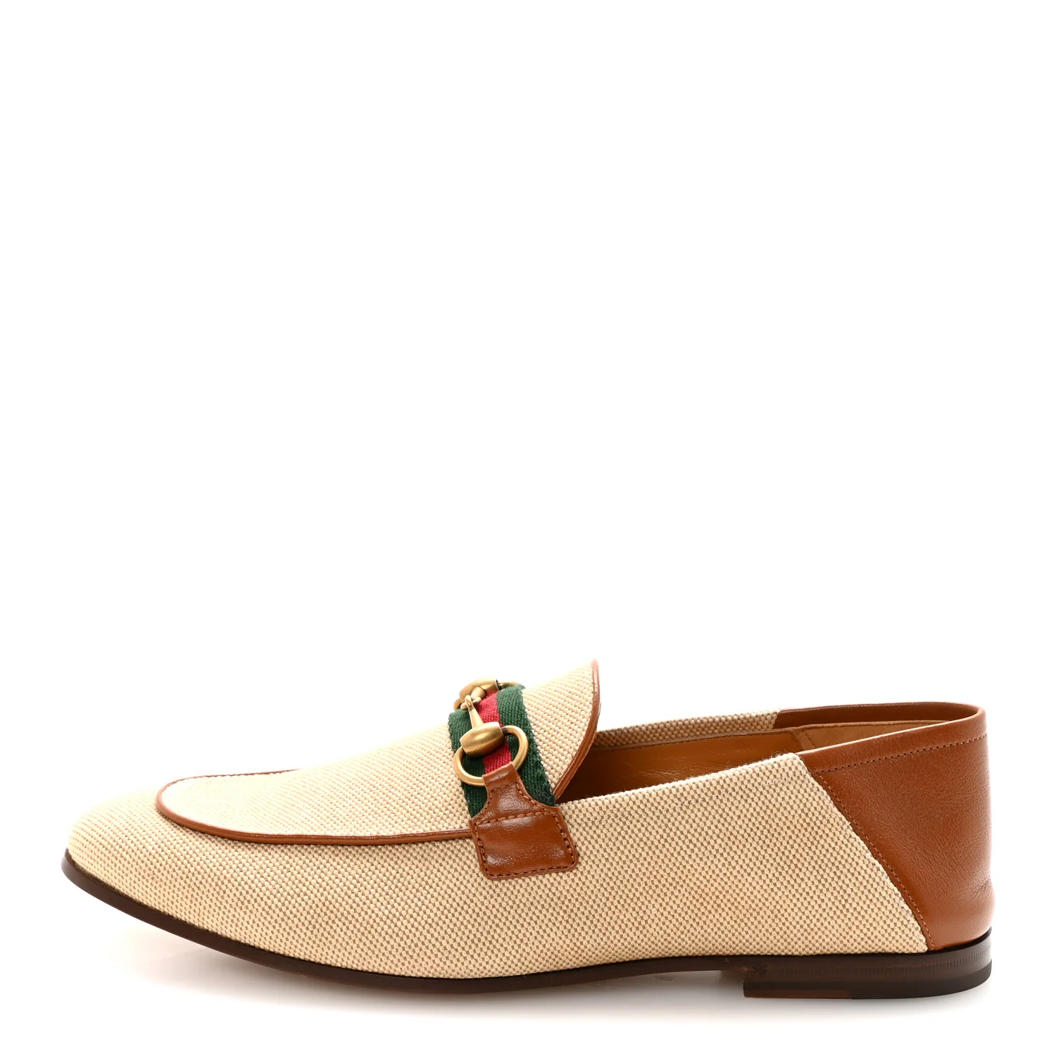 Canvas Web Mens Brixton Horsebit Loafers 8 Sand Light Cuir