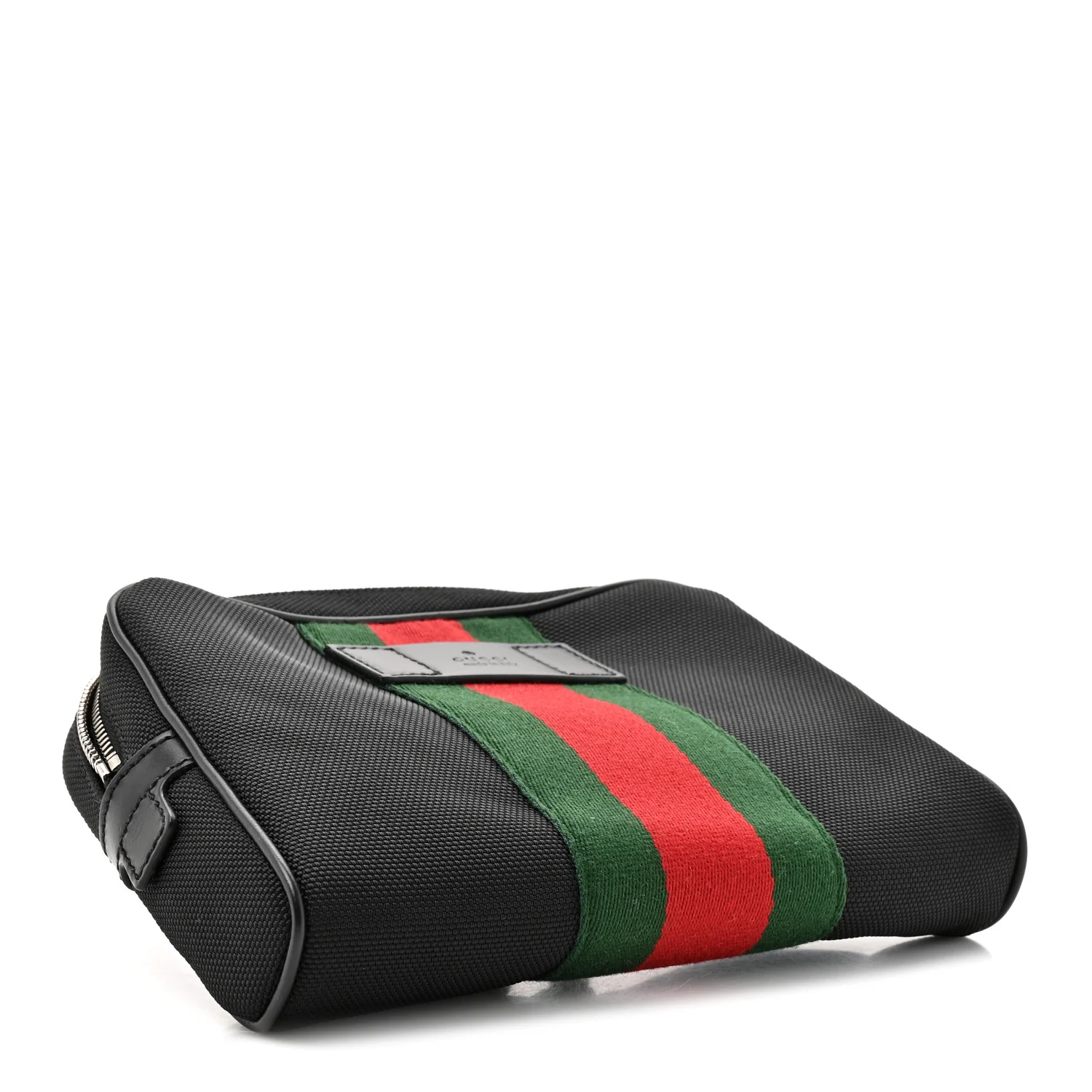 Canvas Web Slim Belt Bag Black - Image 4