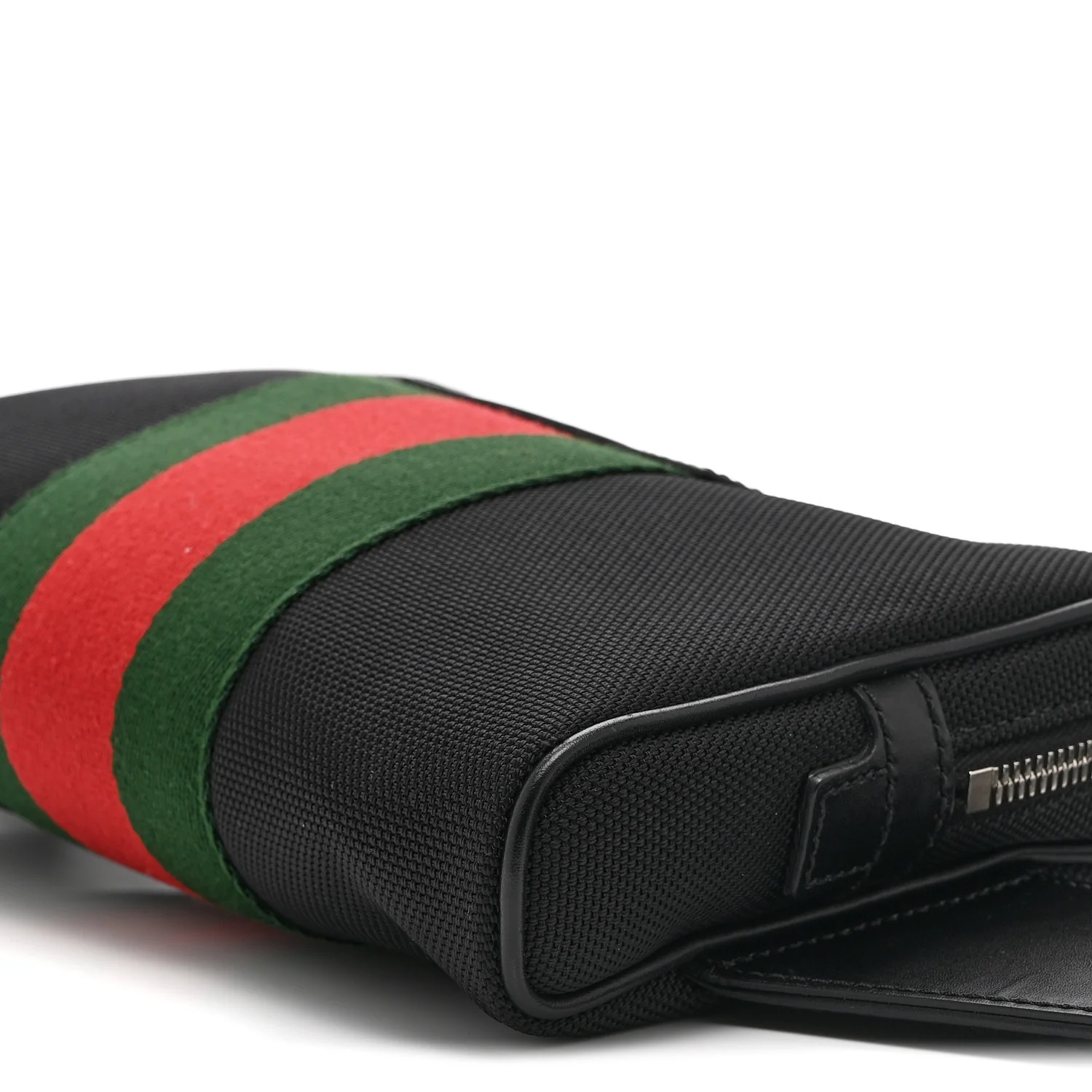 Canvas Web Slim Belt Bag Black - Image 11