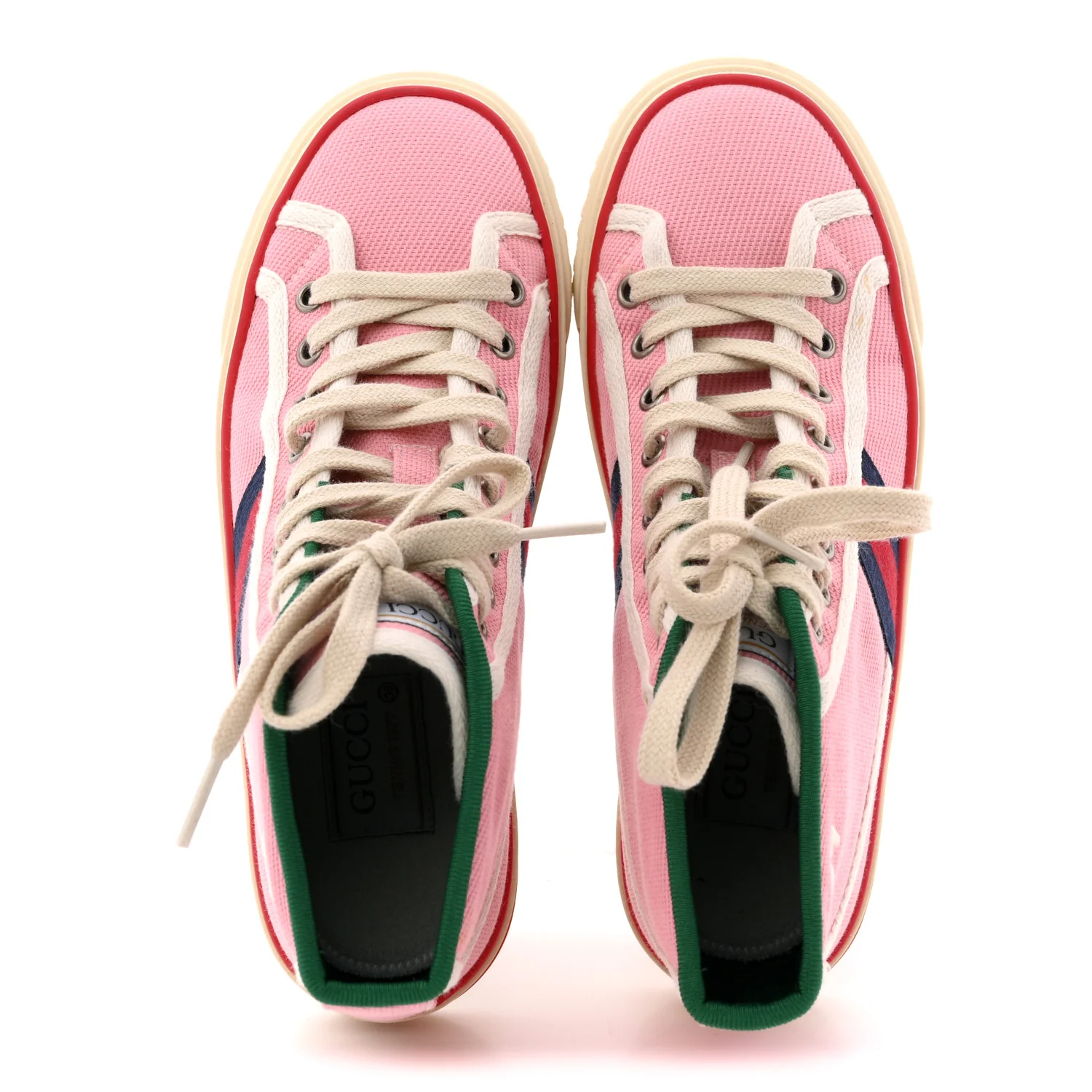 Canvas Web Womens 1977 Tennis High Top Sneakers 36 Wild Rose Mystic White - Image 2