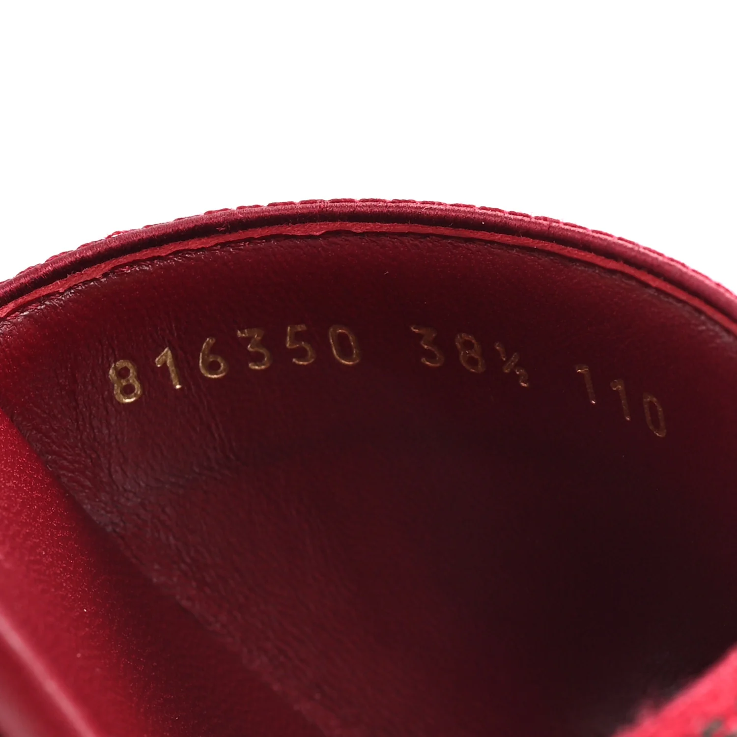 Canvas Web Womens Slide Sandals 38.5 Red Bordeaux - Image 9