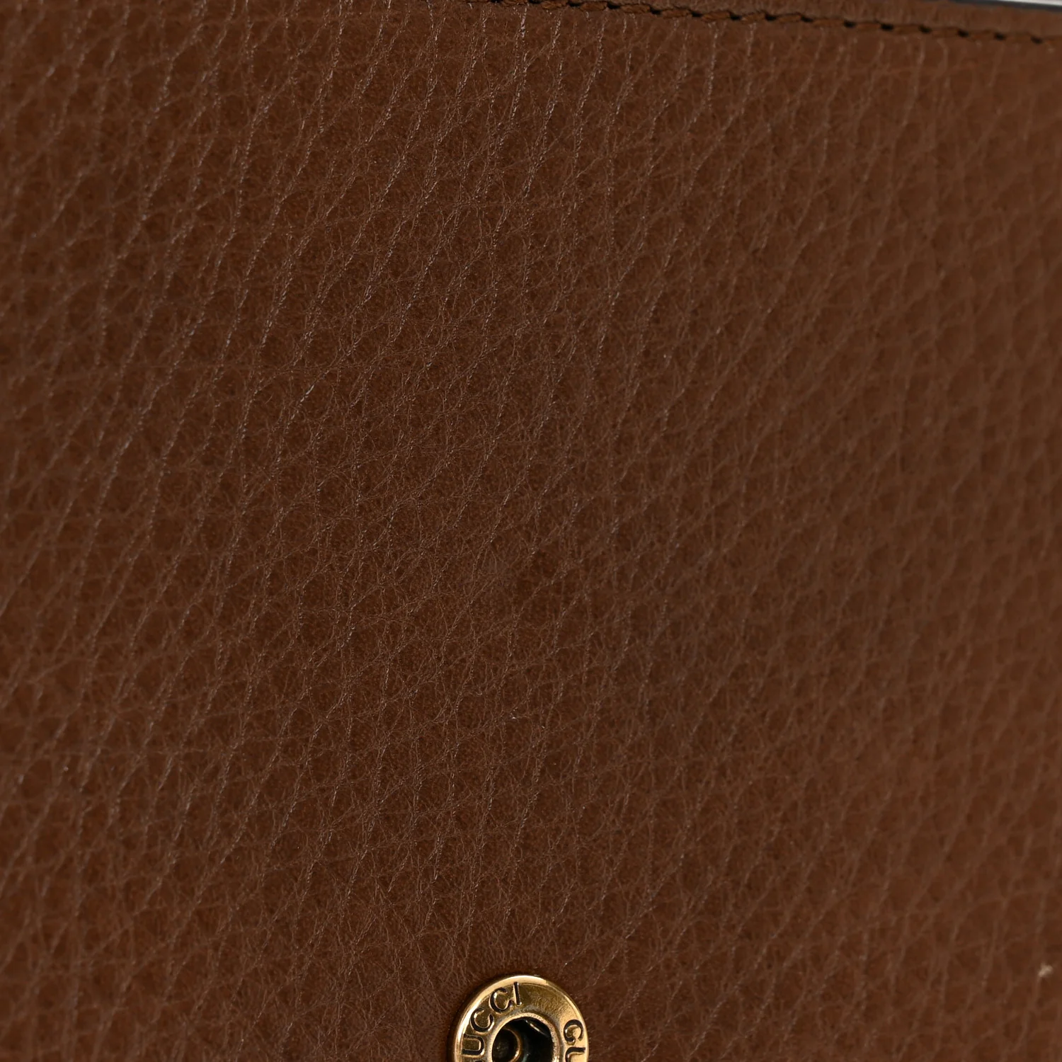 Cellarius Calfskin GG Marmont Chain Wallet Nut Brown - Image 11