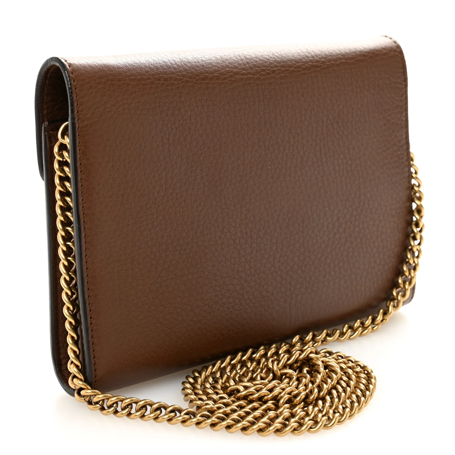 Cellarius Calfskin GG Marmont Chain Wallet Nut Brown - Image 3