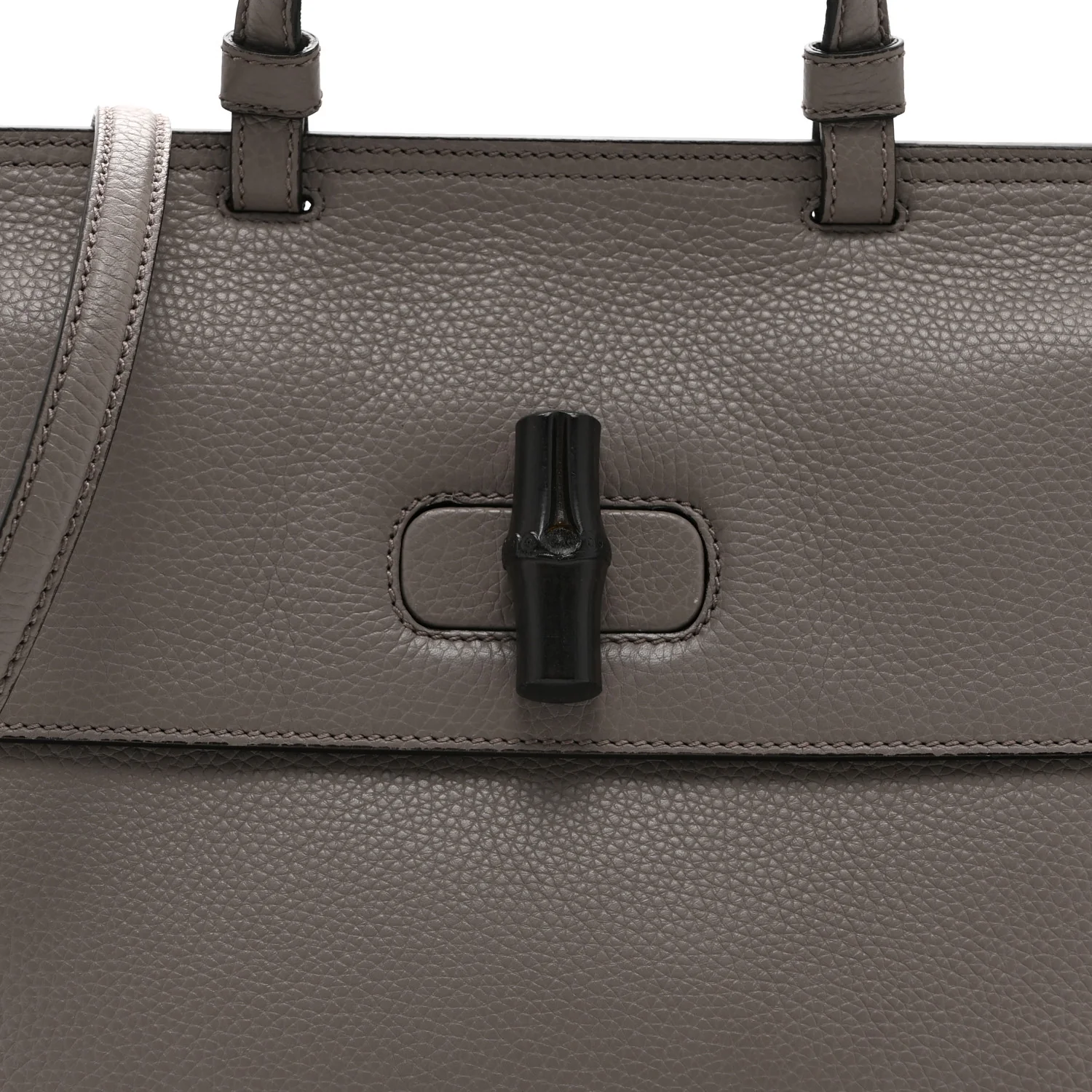 Cellarius Calfskin Medium Bamboo Daily Top Handle Bag Storm Grey - Image 8