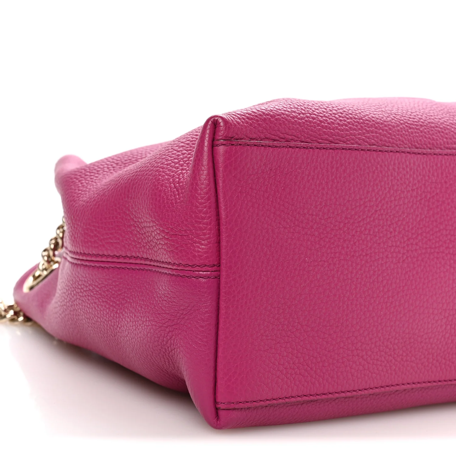 Cellarius Calfskin Medium Soho Chain Shoulder Bag Bright Bouganville - Image 9