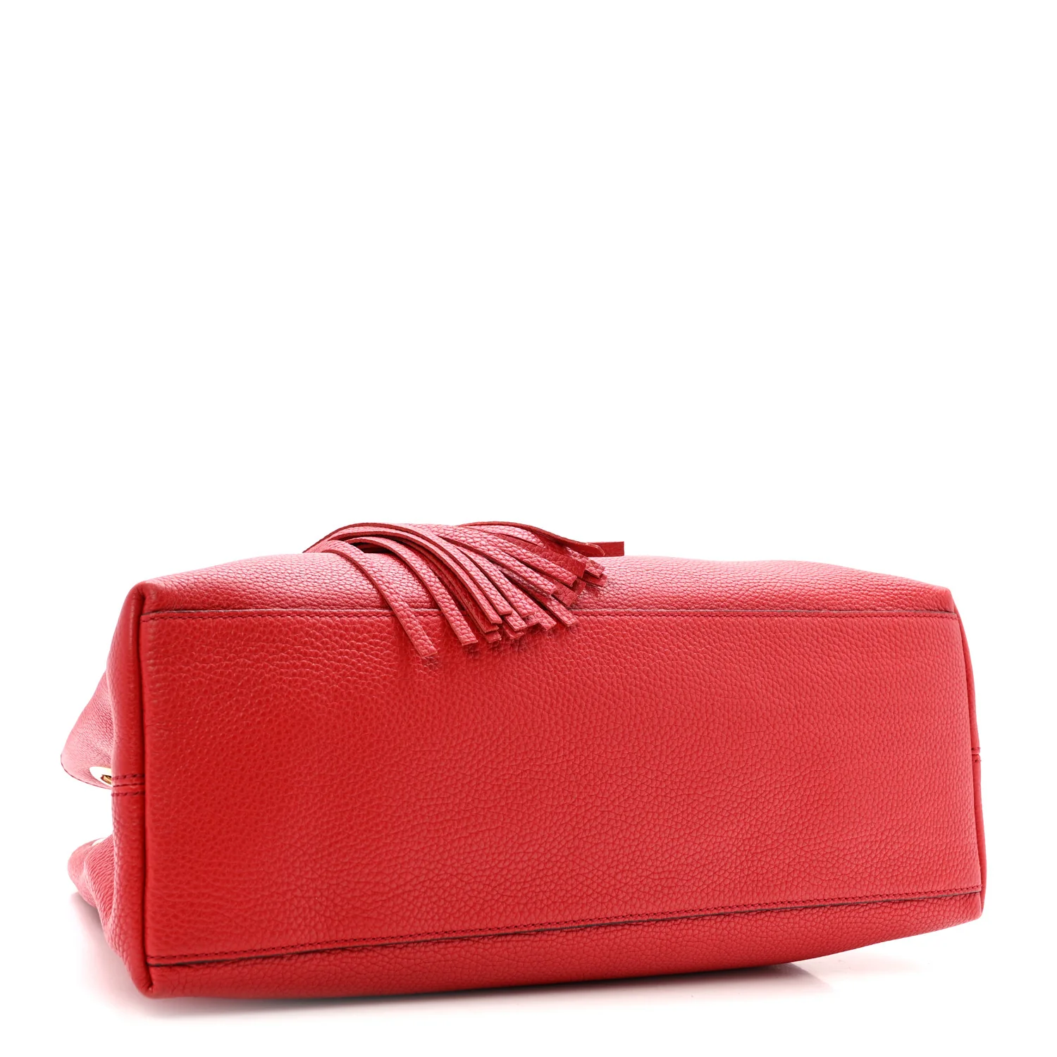 Cellarius Calfskin Medium Soho Chain Shoulder Bag Vibrant Red - Image 4