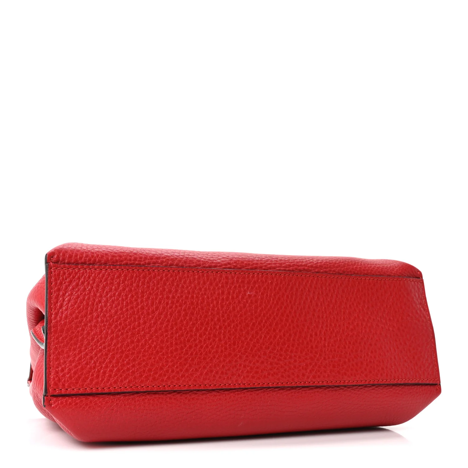 Cellarius Calfskin Small Bamboo Daily Top Handle Bag Hibiscus Red - Image 4