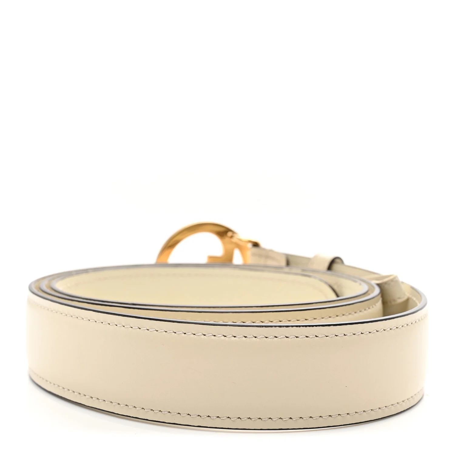 Ciny Lux Calfskin Blondie Belt 100 40 White - Image 2