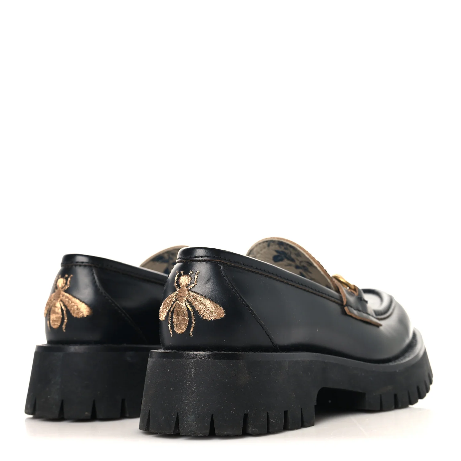 Cordovan Lux Womens Harald Horsebit 25mm Platform Loafers 35 Black - Image 5