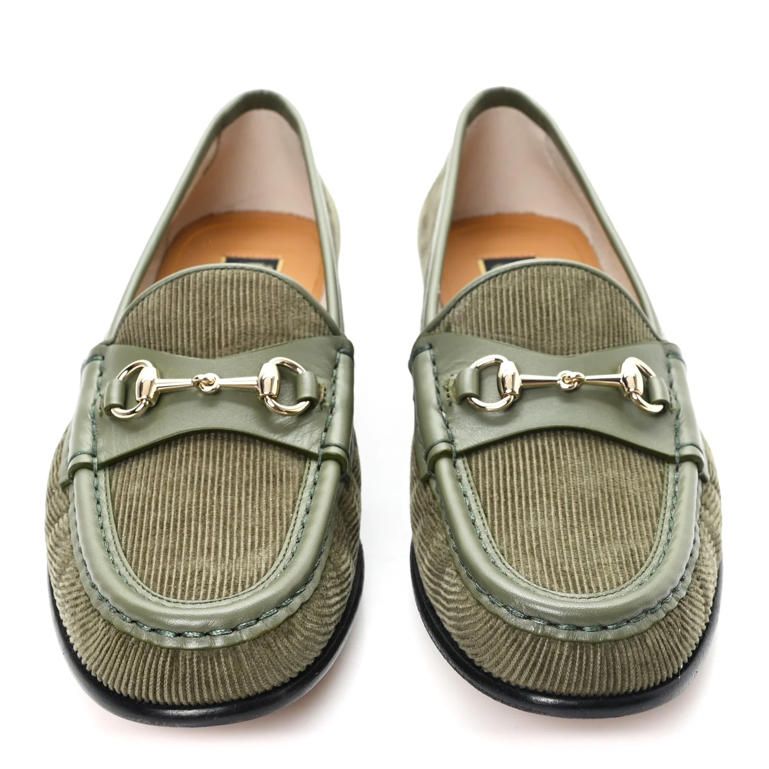 Corduroy Womens 1953 Horsebit Loafers 37.5 Sweet Military - Image 2