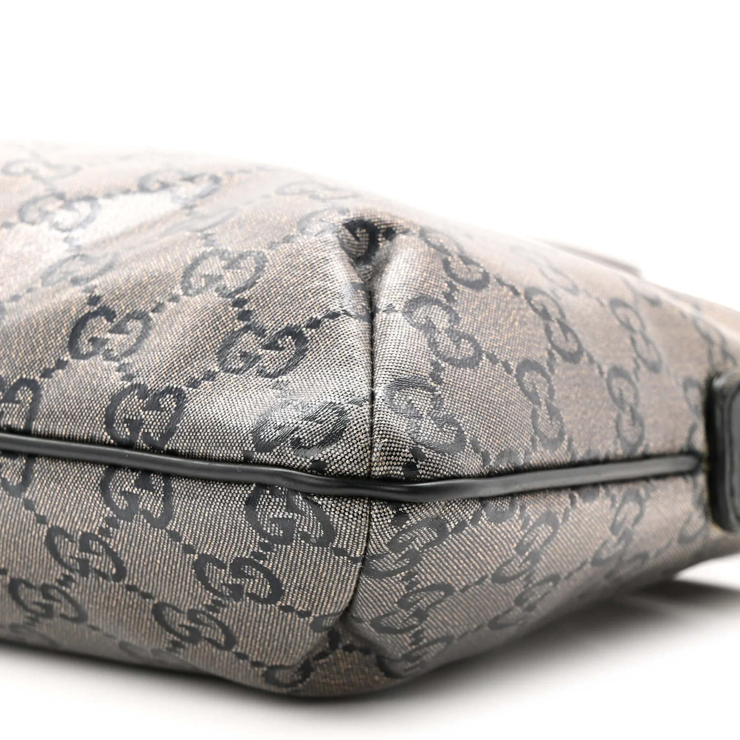 Crystal Monogram Small Flat Messenger Crossbody Navy - Image 10